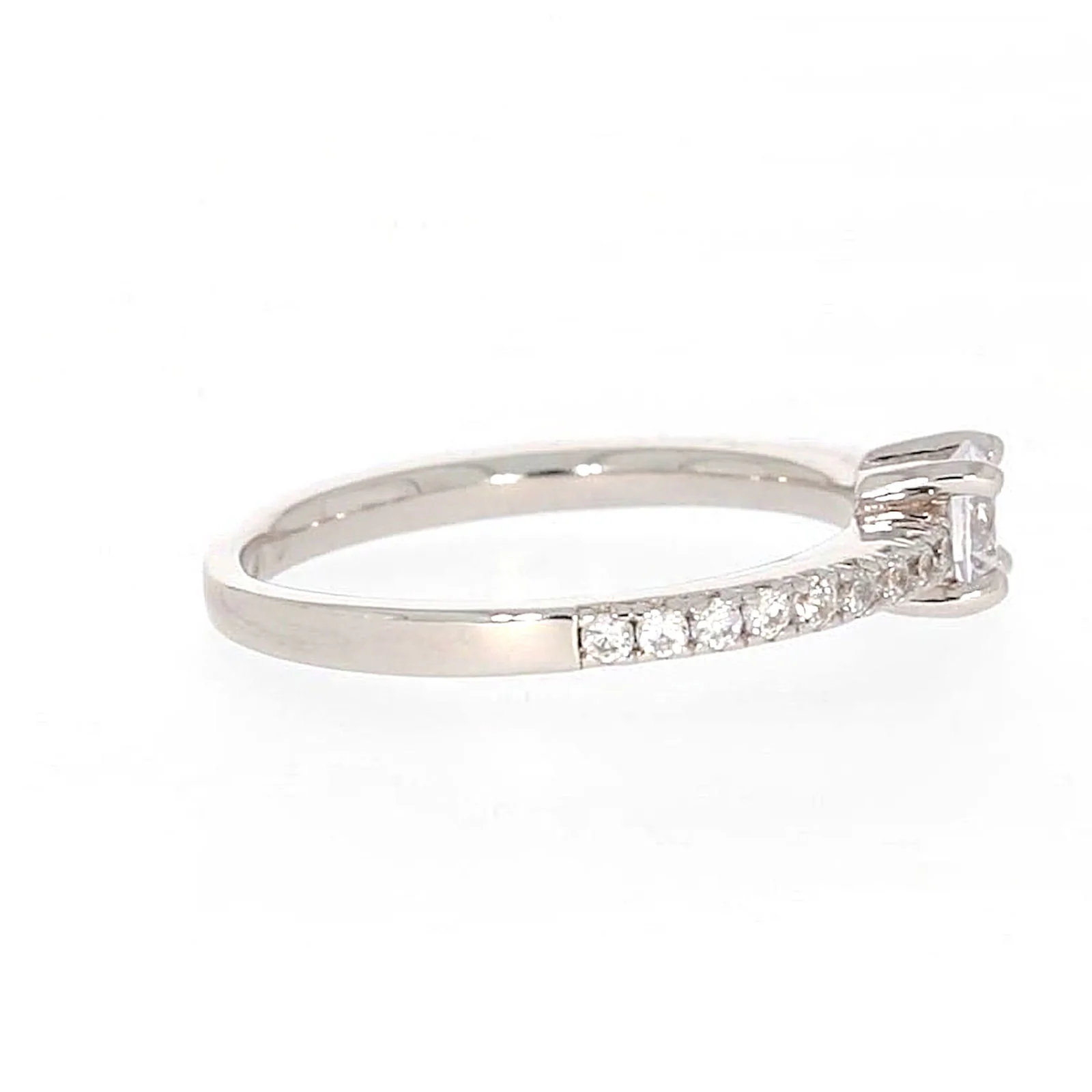 Sterling Silver Cubic Zirconia Stacker Ring - Image 57
