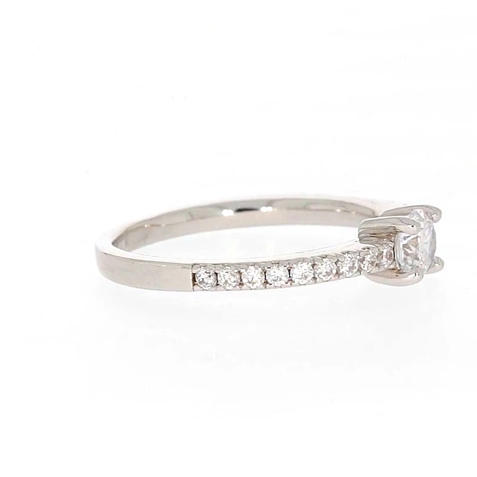 Sterling Silver Cubic Zirconia Stacker Ring - Image 62
