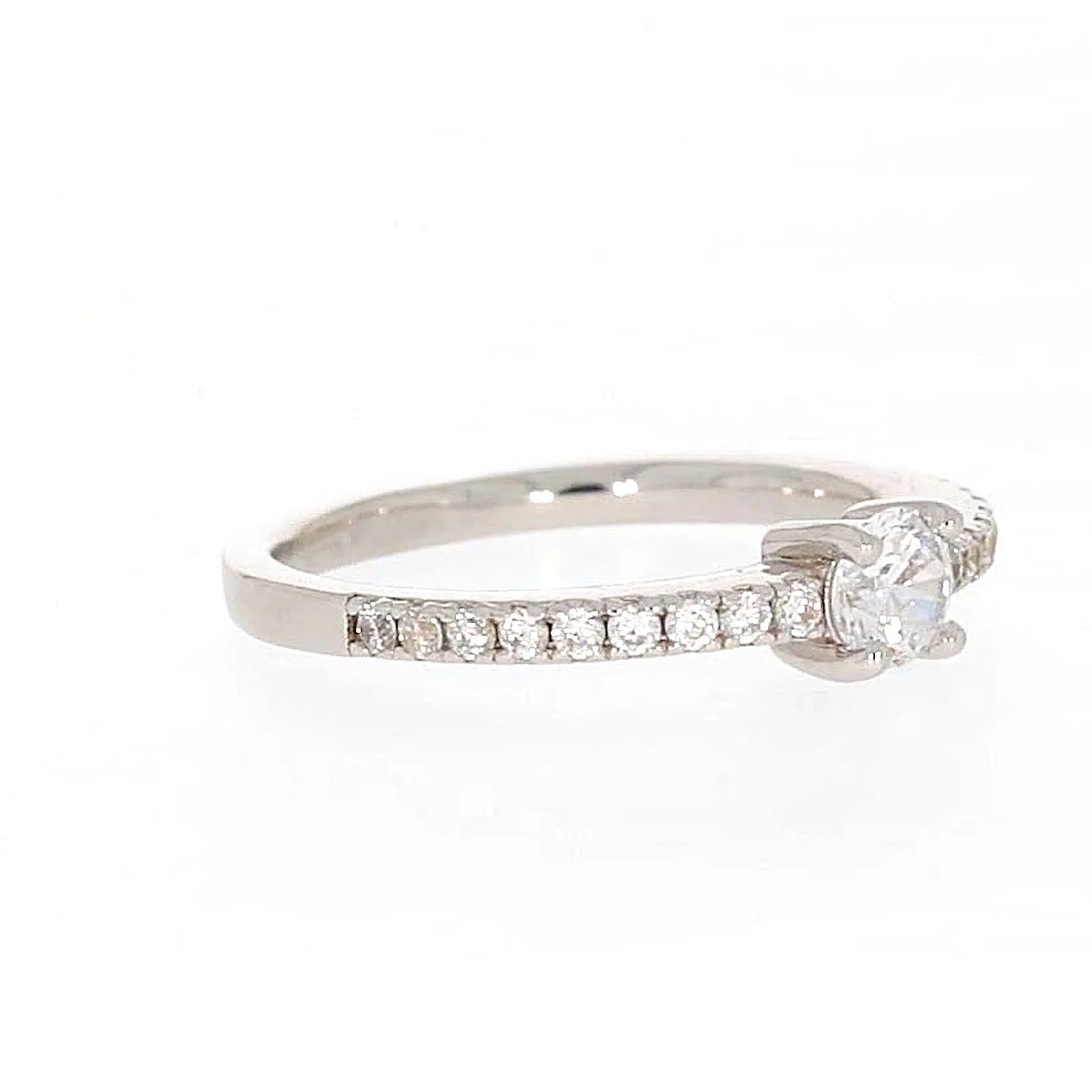 Sterling Silver Cubic Zirconia Stacker Ring - Image 66