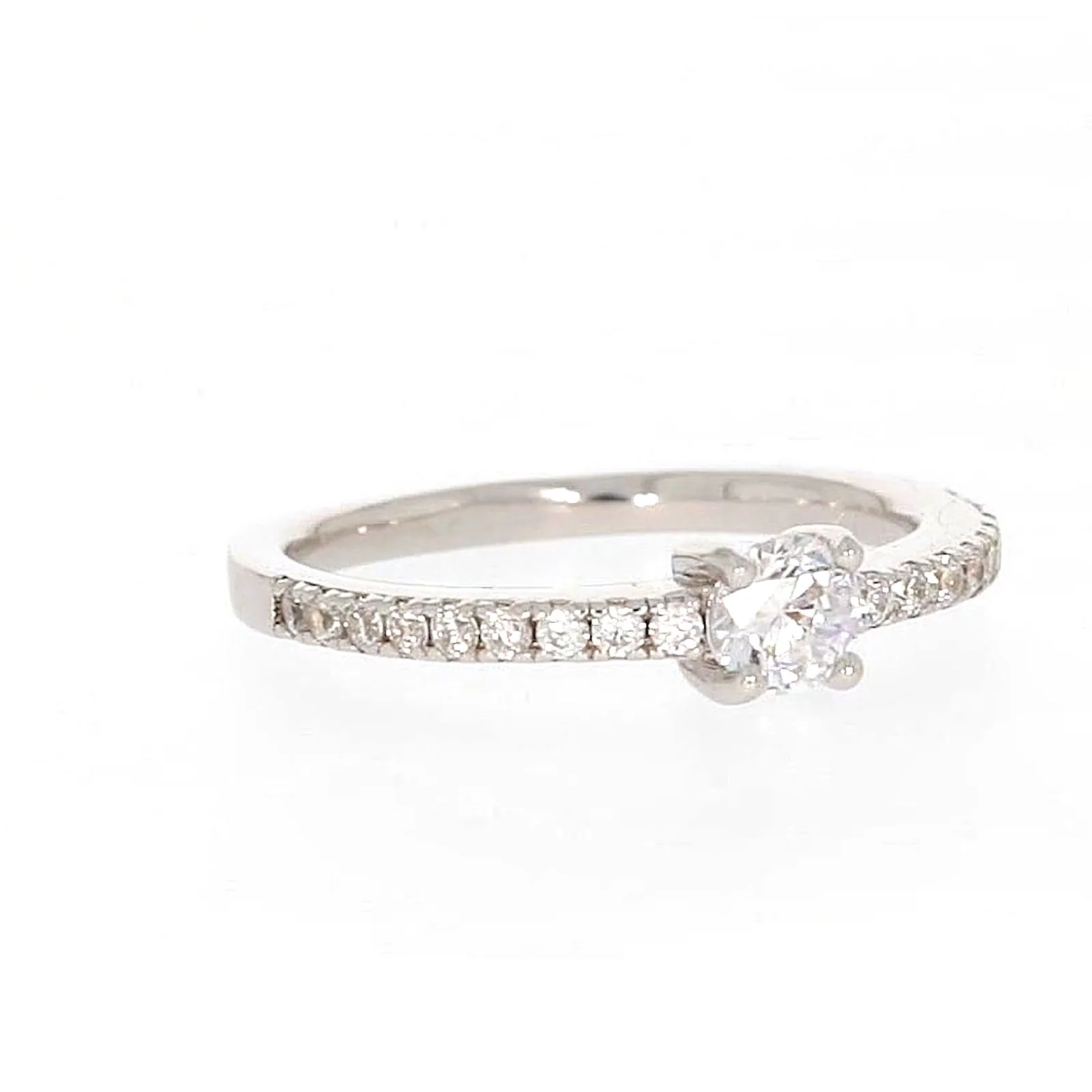 Sterling Silver Cubic Zirconia Stacker Ring - Image 70