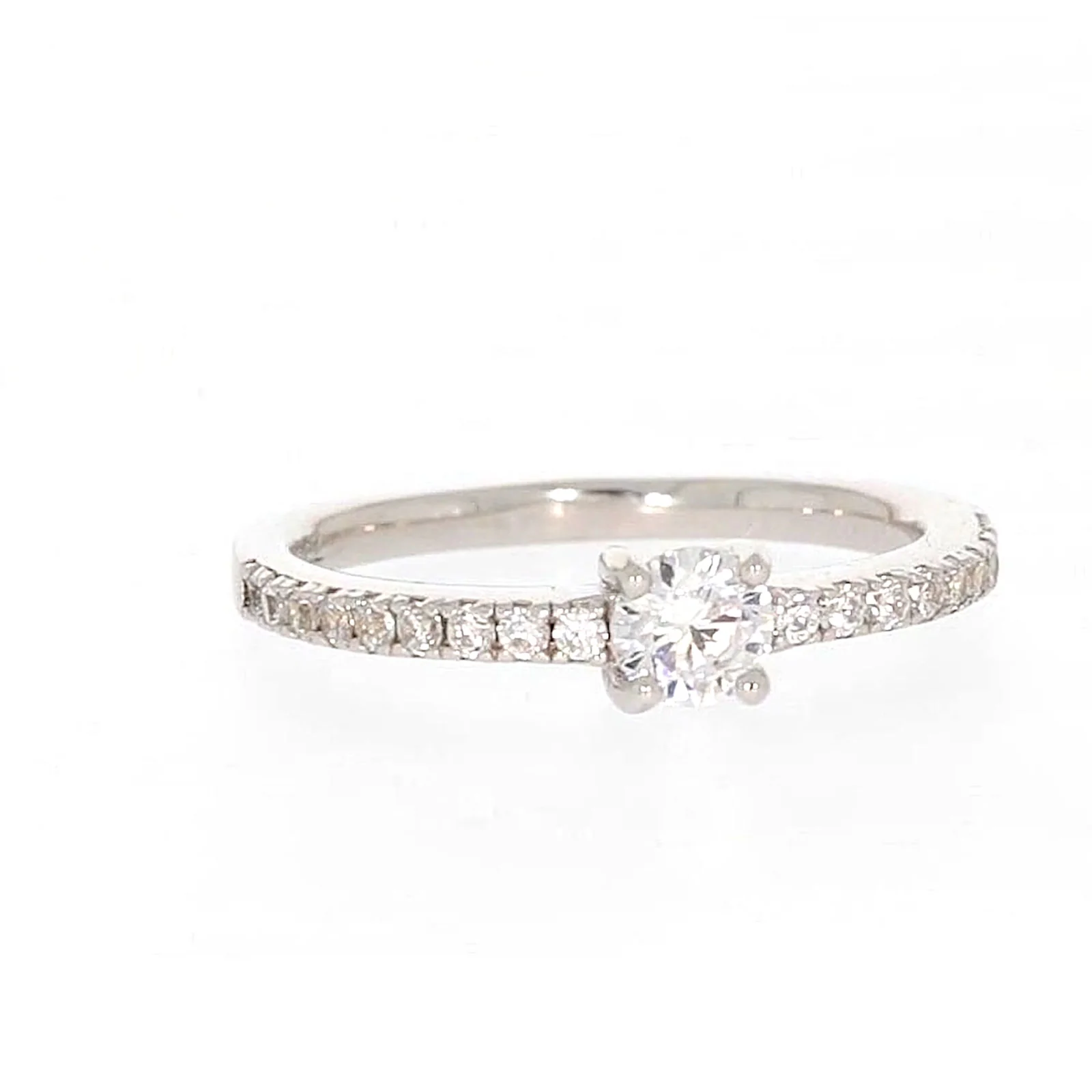 Sterling Silver Cubic Zirconia Stacker Ring - Image 73