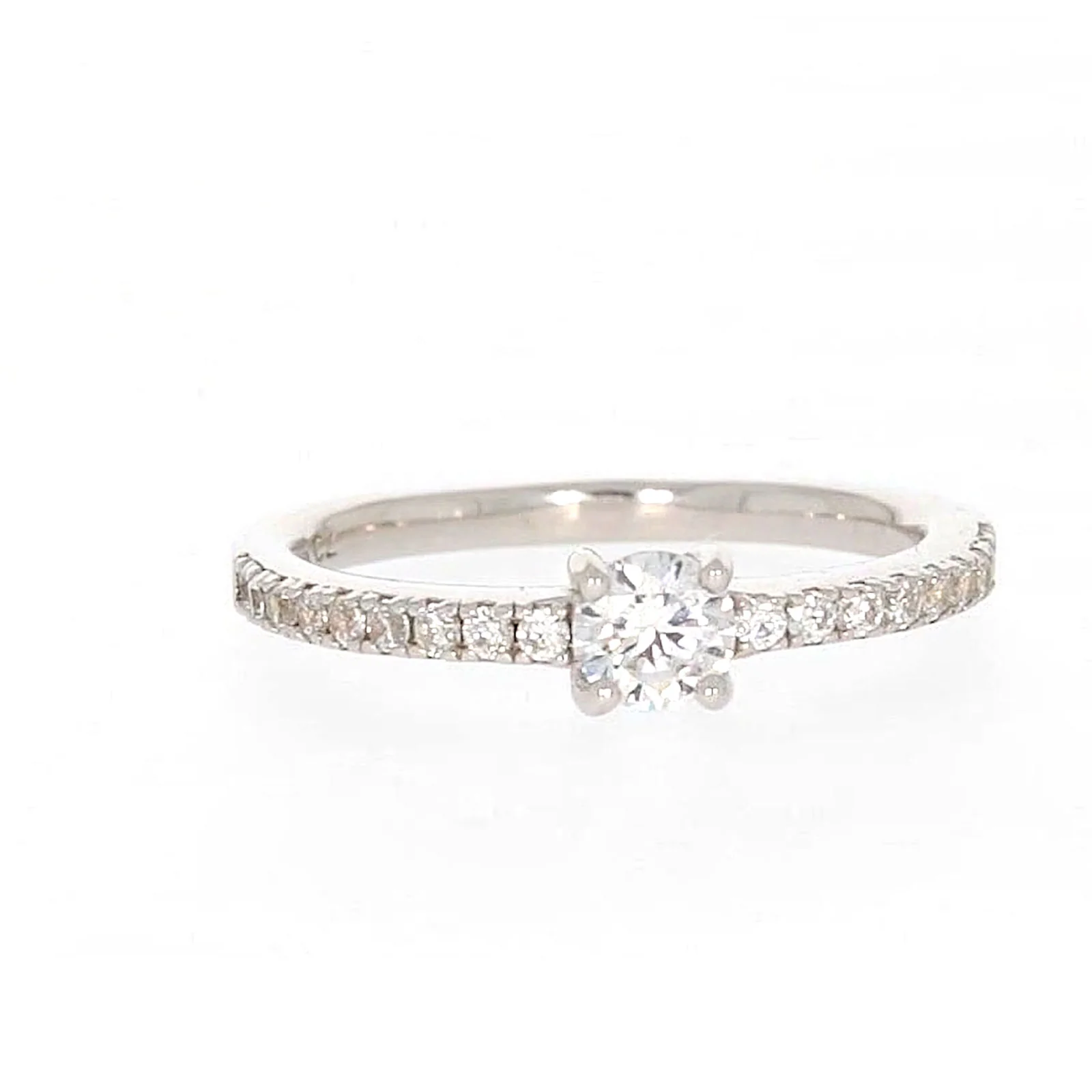 Sterling Silver Cubic Zirconia Stacker Ring - Image 74