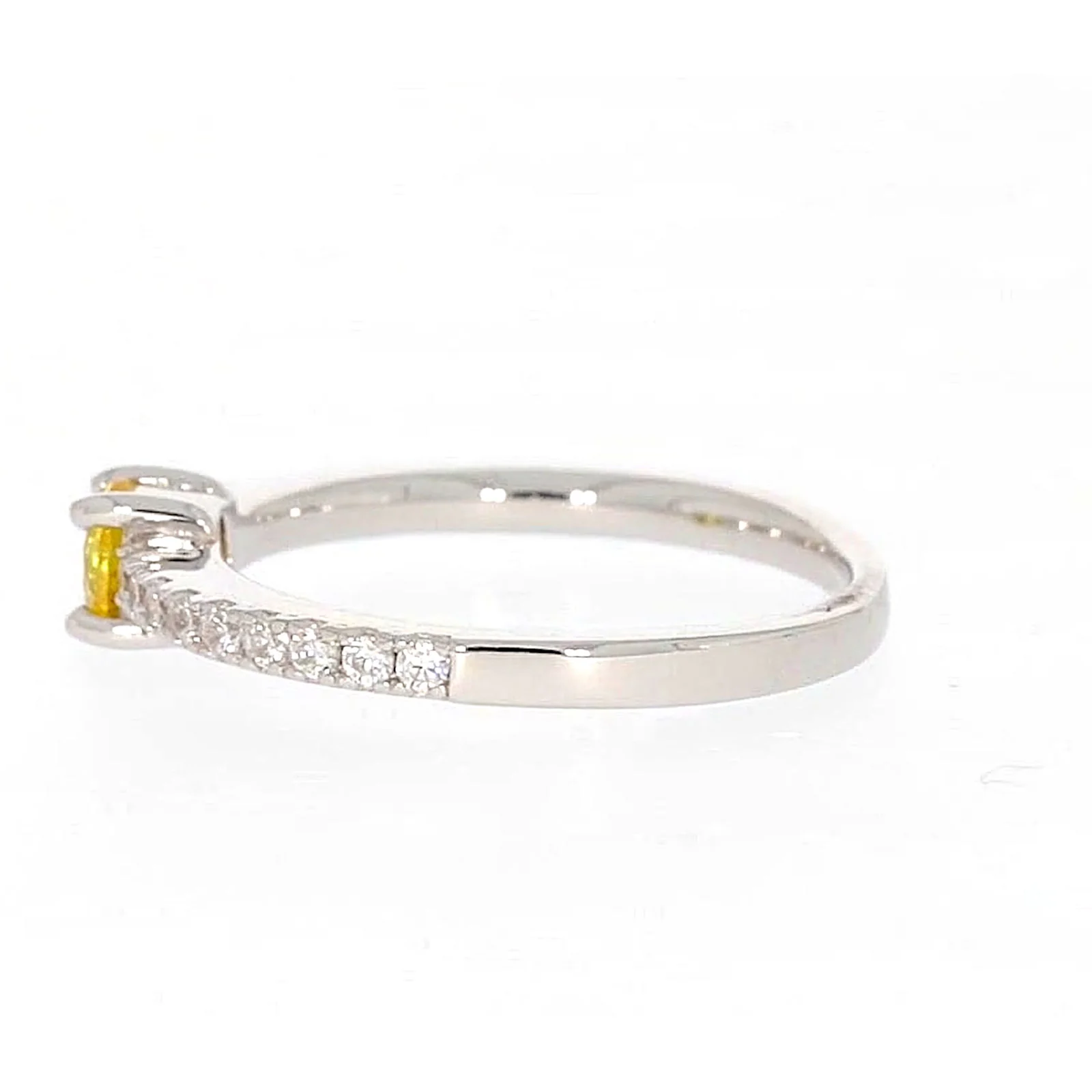 Sterling Silver Cubic Zirconia Stacker Ring - Image 21