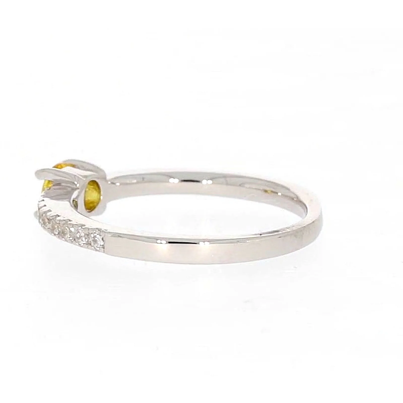 Sterling Silver Cubic Zirconia Stacker Ring - Image 26