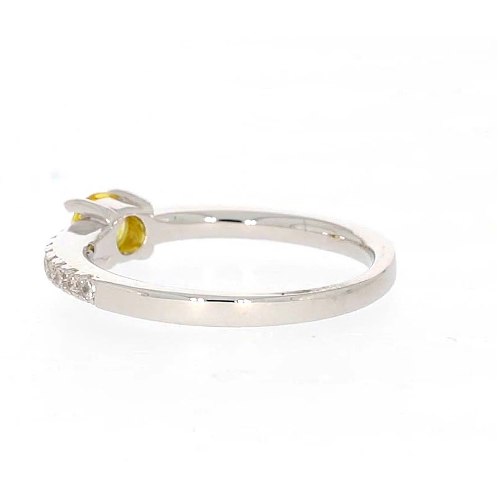 Sterling Silver Cubic Zirconia Stacker Ring - Image 29