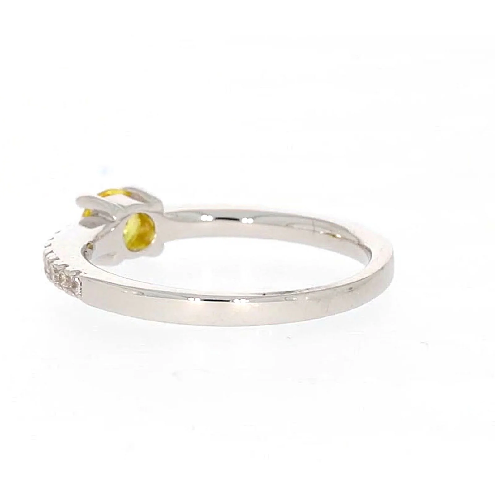 Sterling Silver Cubic Zirconia Stacker Ring - Image 30