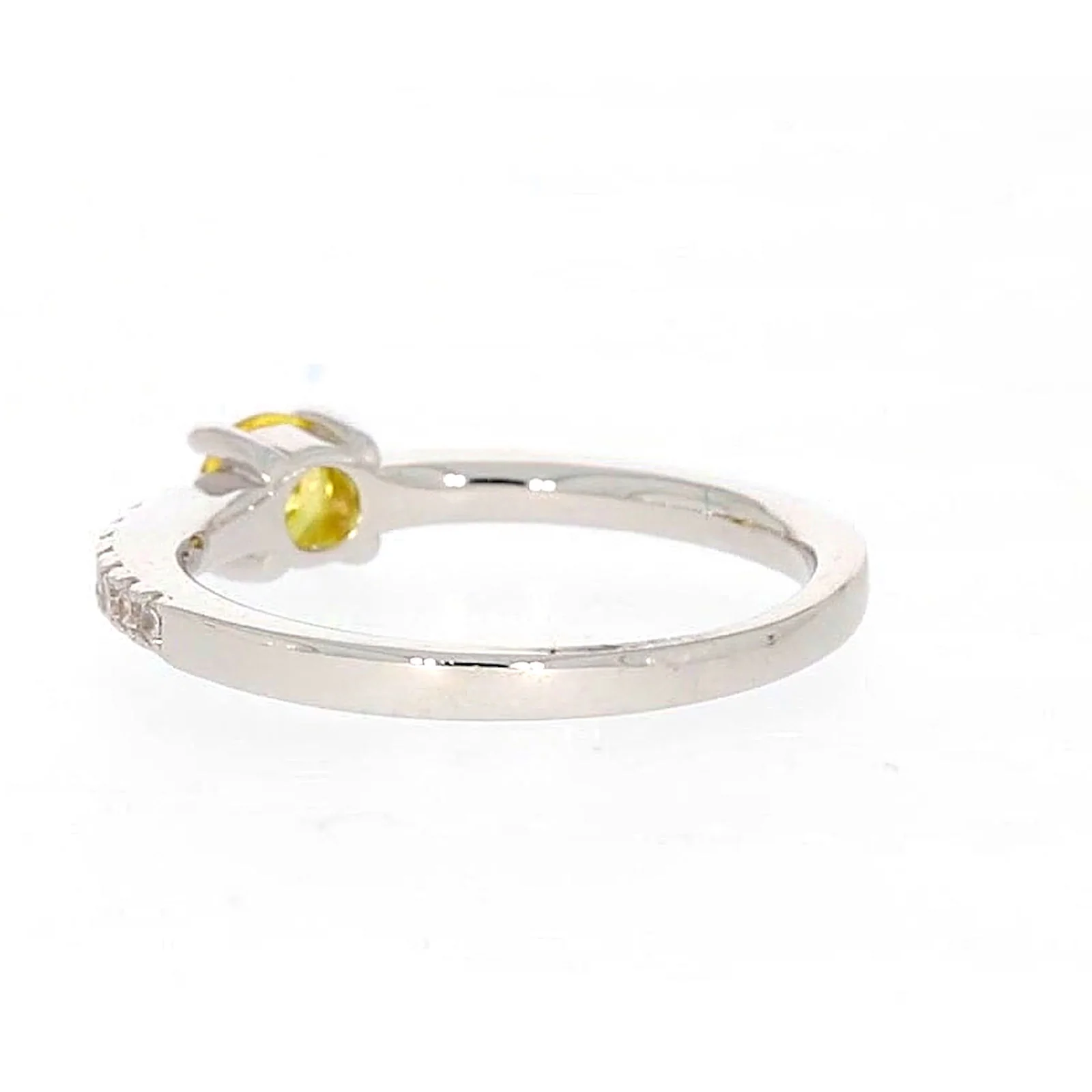 Sterling Silver Cubic Zirconia Stacker Ring - Image 31