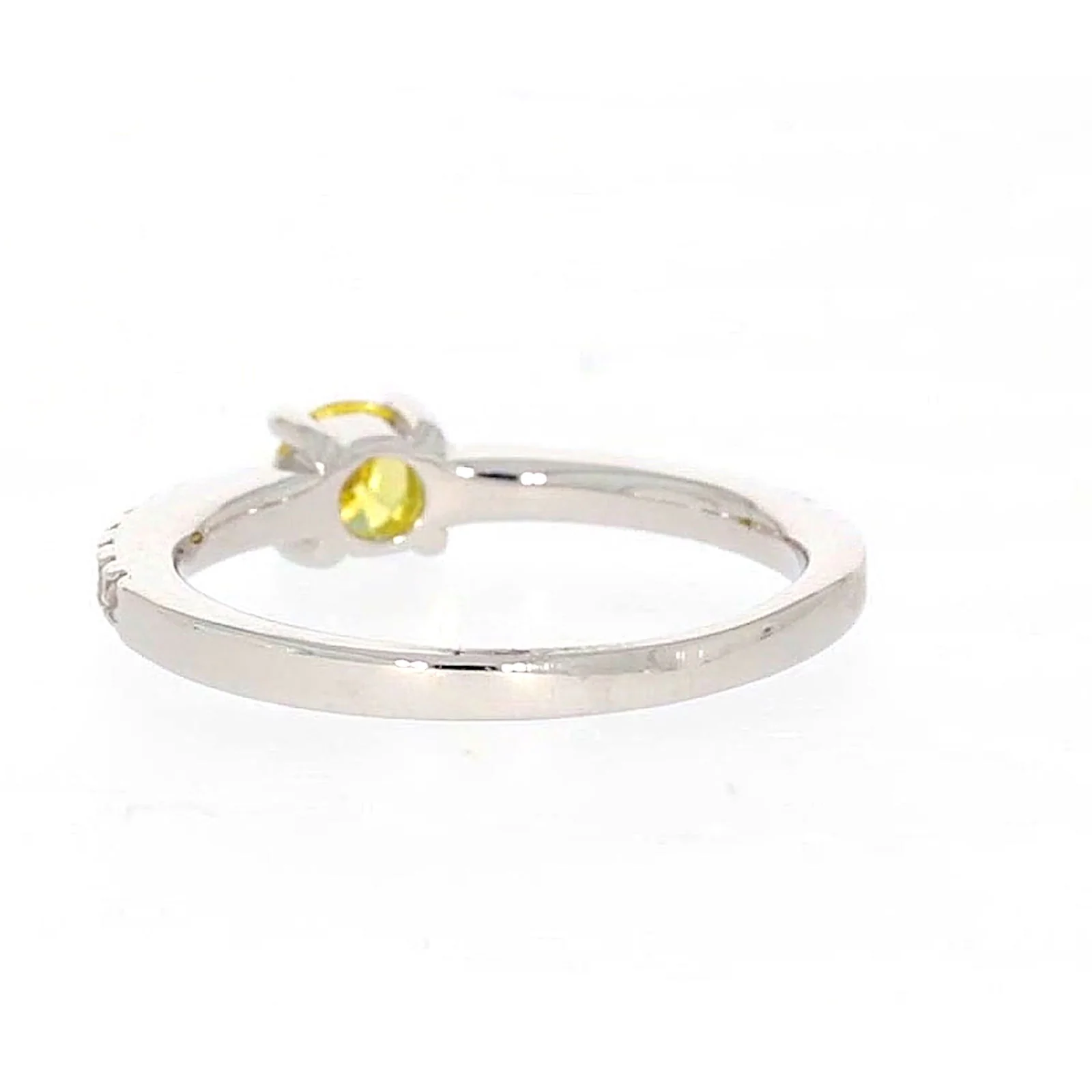 Sterling Silver Cubic Zirconia Stacker Ring - Image 34