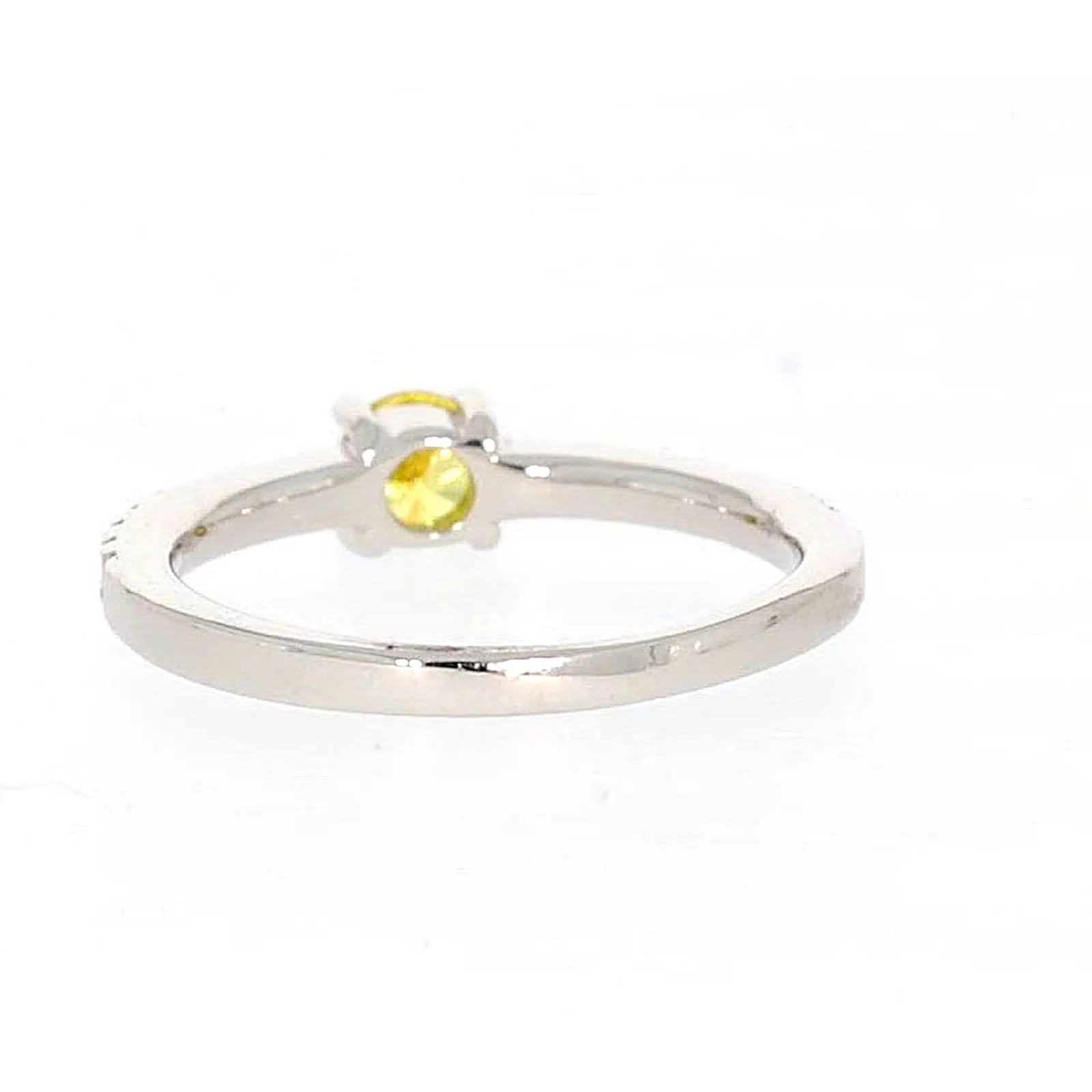 Sterling Silver Cubic Zirconia Stacker Ring - Image 36
