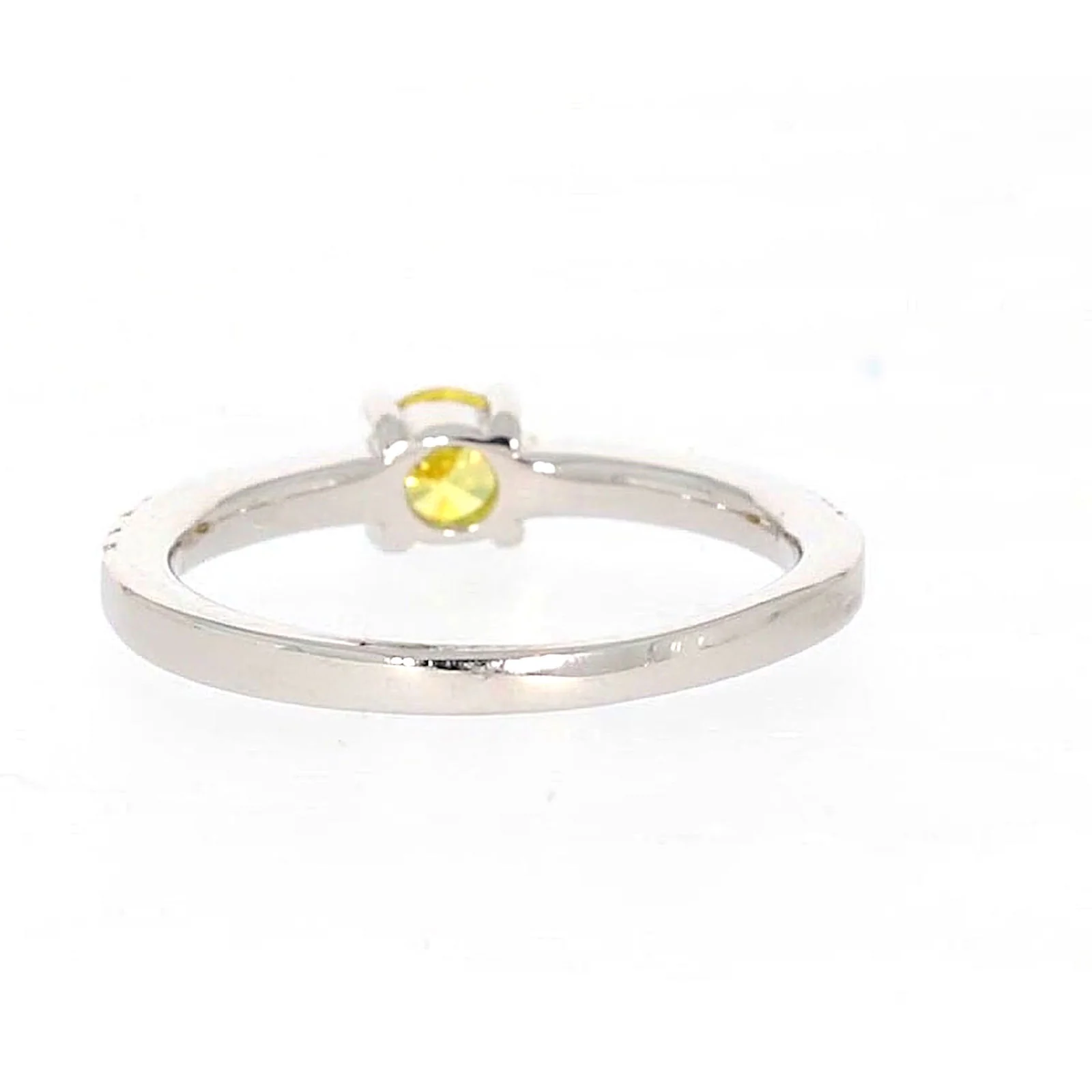 Sterling Silver Cubic Zirconia Stacker Ring - Image 37