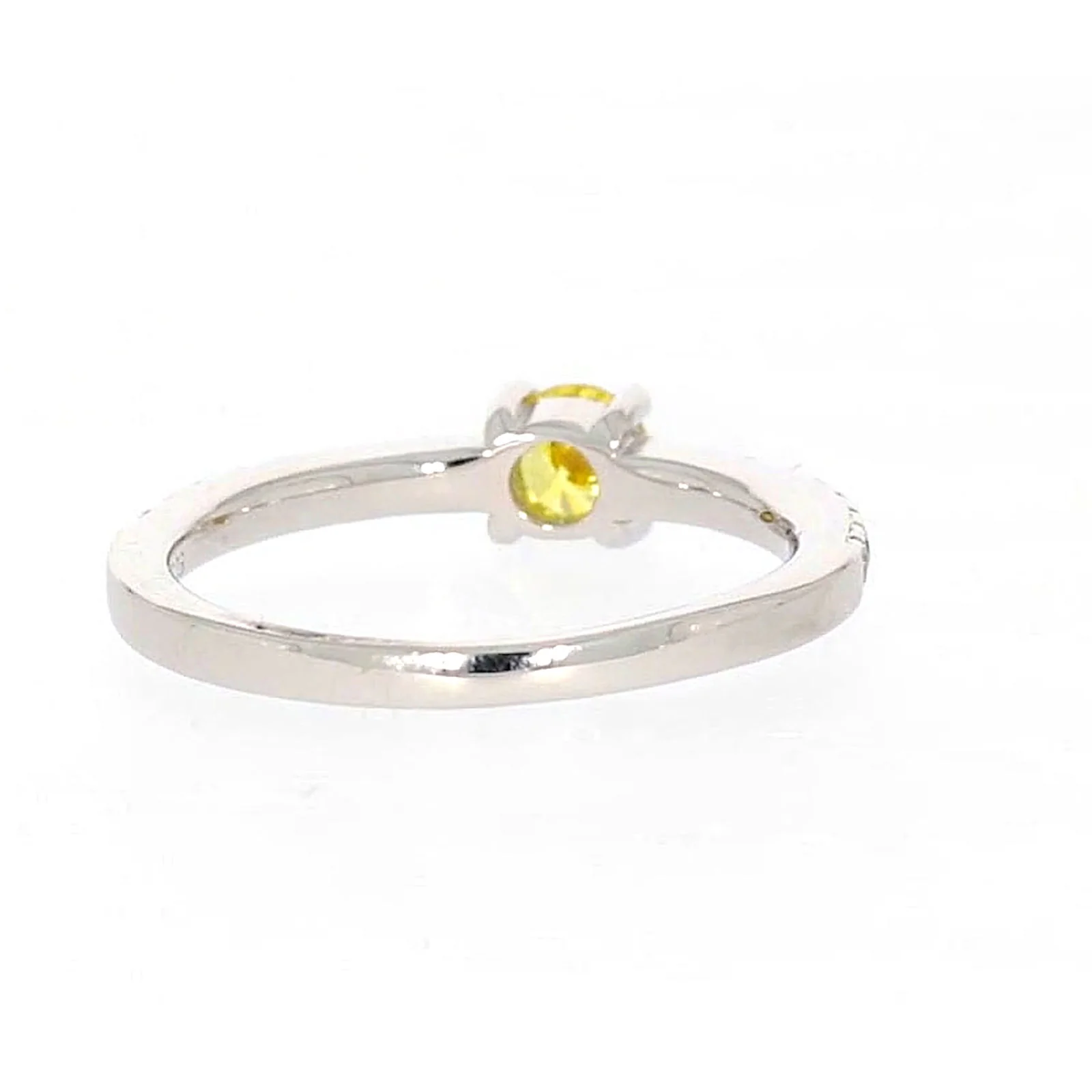 Sterling Silver Cubic Zirconia Stacker Ring - Image 41