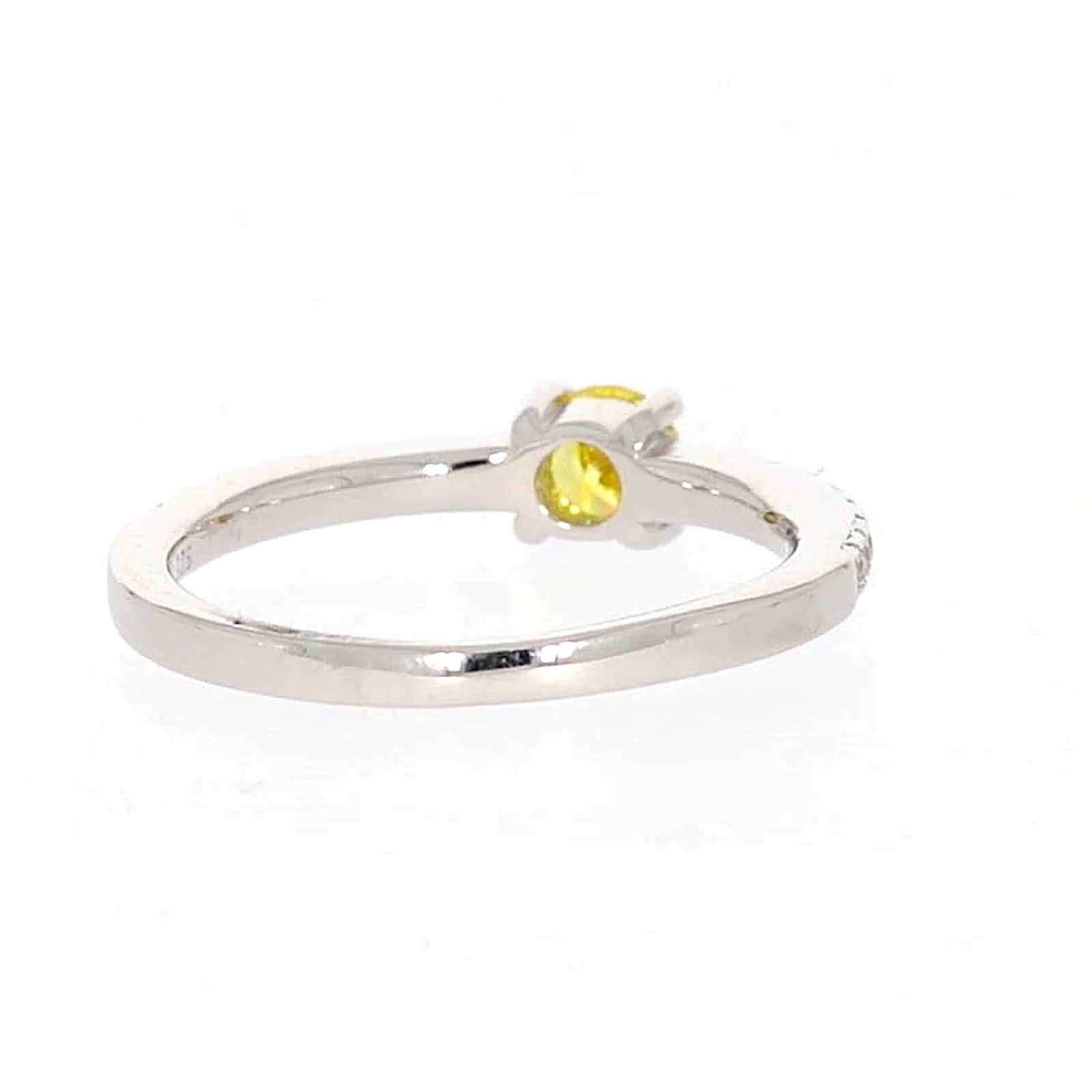 Sterling Silver Cubic Zirconia Stacker Ring - Image 42