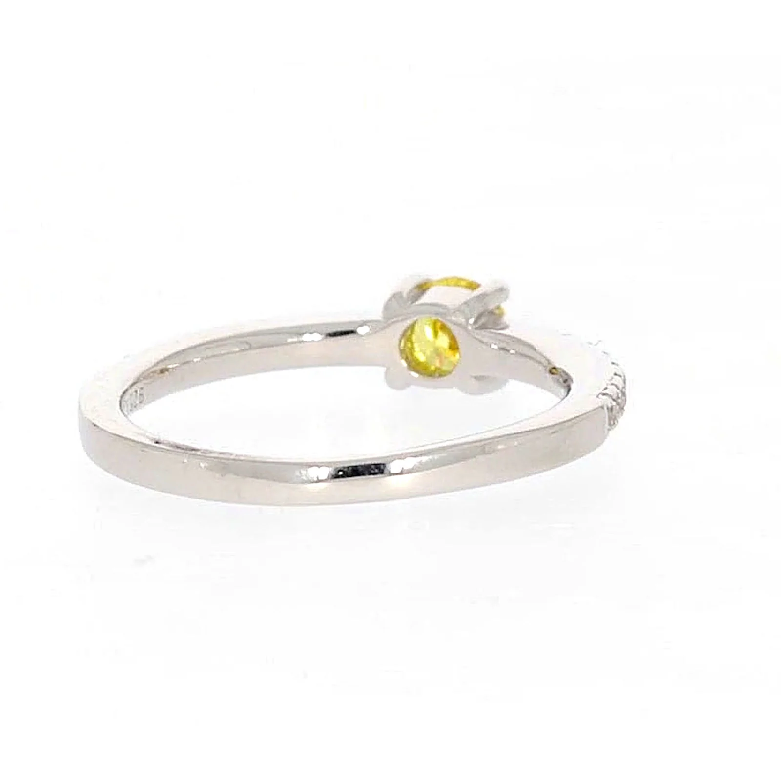 Sterling Silver Cubic Zirconia Stacker Ring - Image 43
