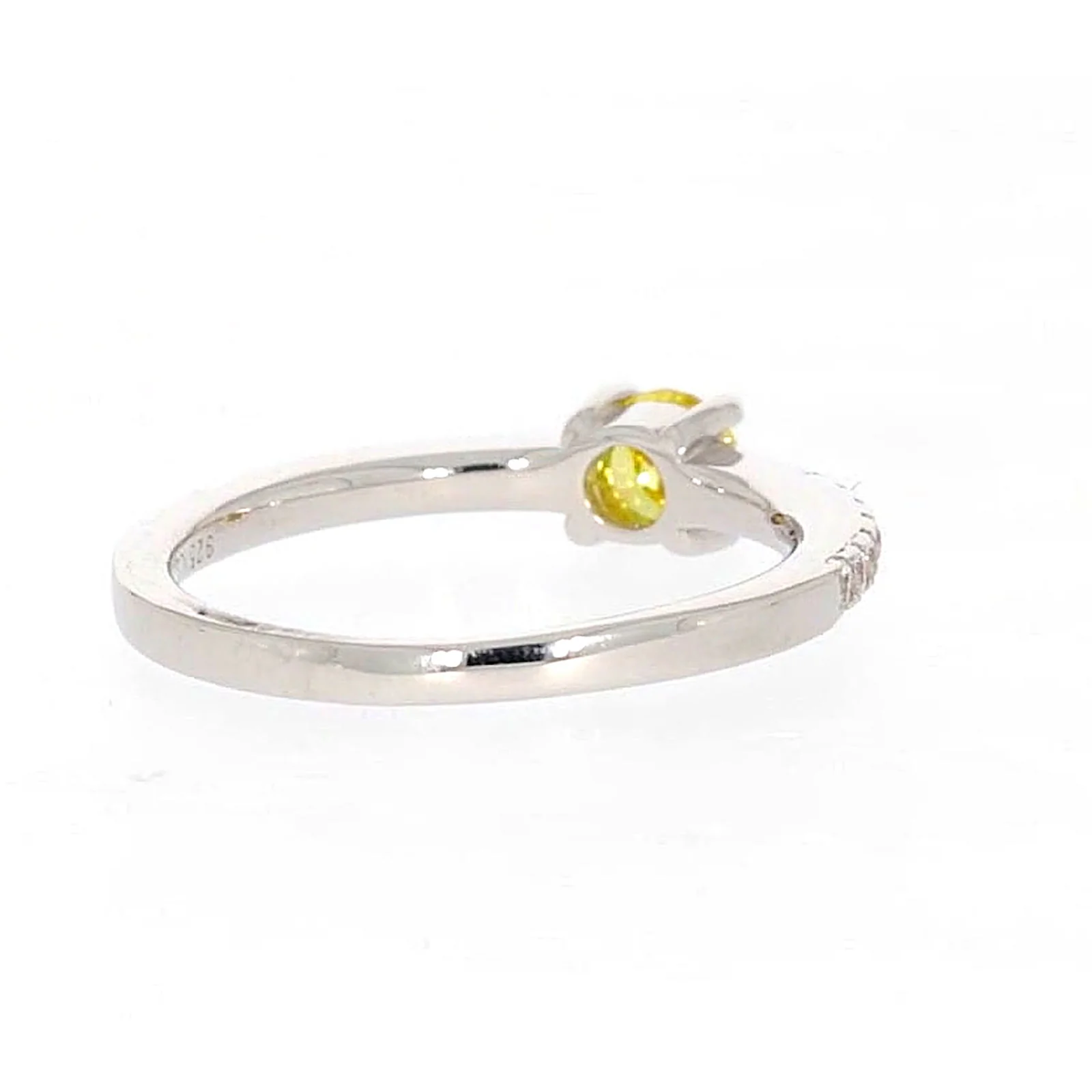 Sterling Silver Cubic Zirconia Stacker Ring - Image 44