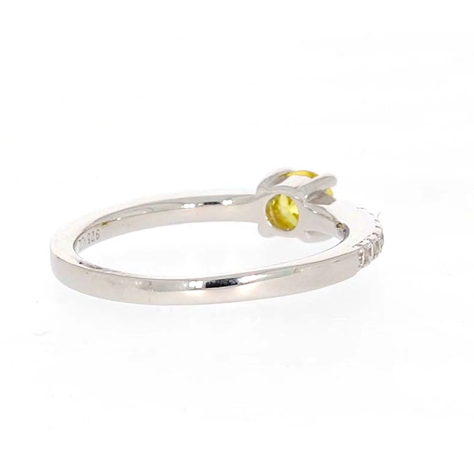 Sterling Silver Cubic Zirconia Stacker Ring - Image 45