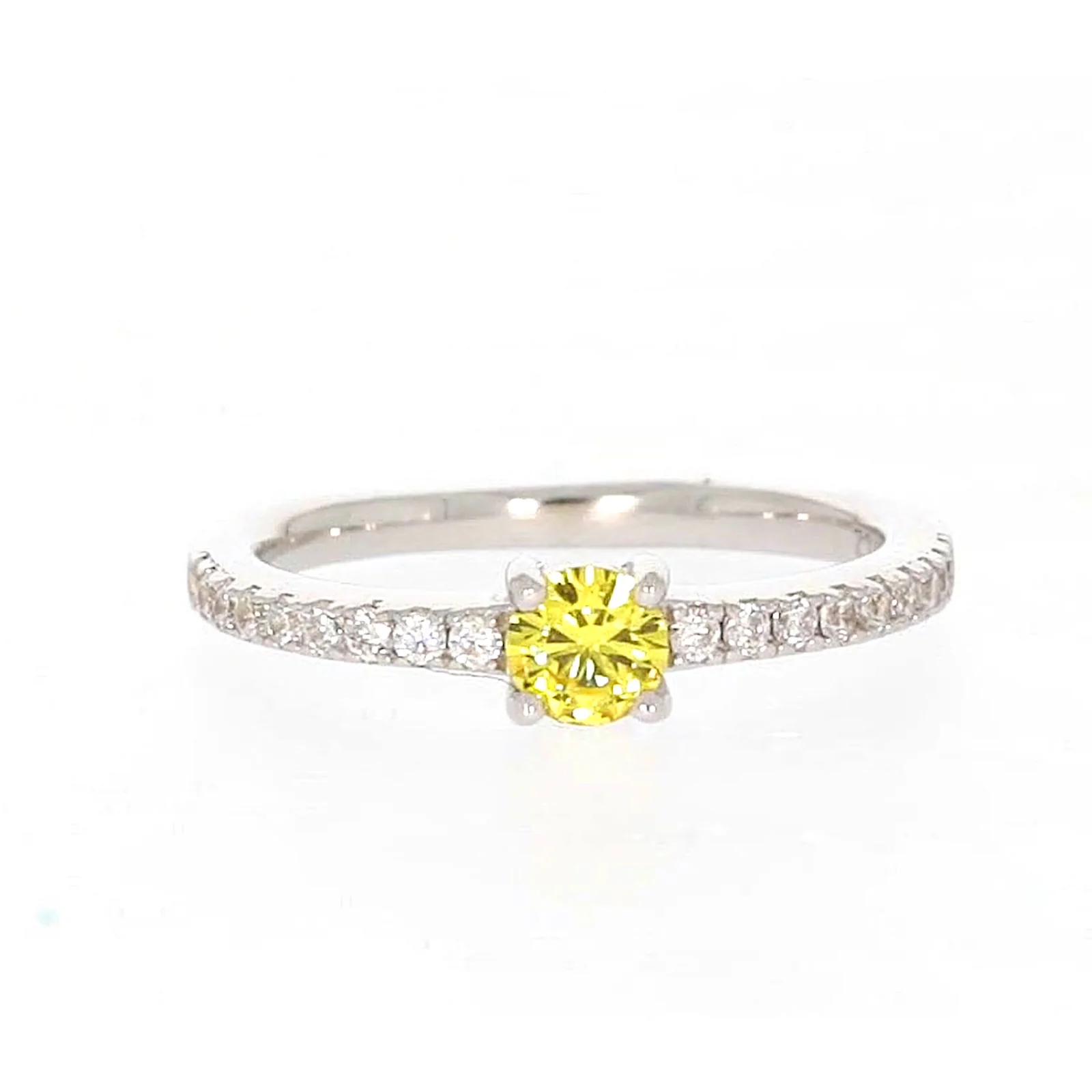 Sterling Silver Cubic Zirconia Stacker Ring - Image 75