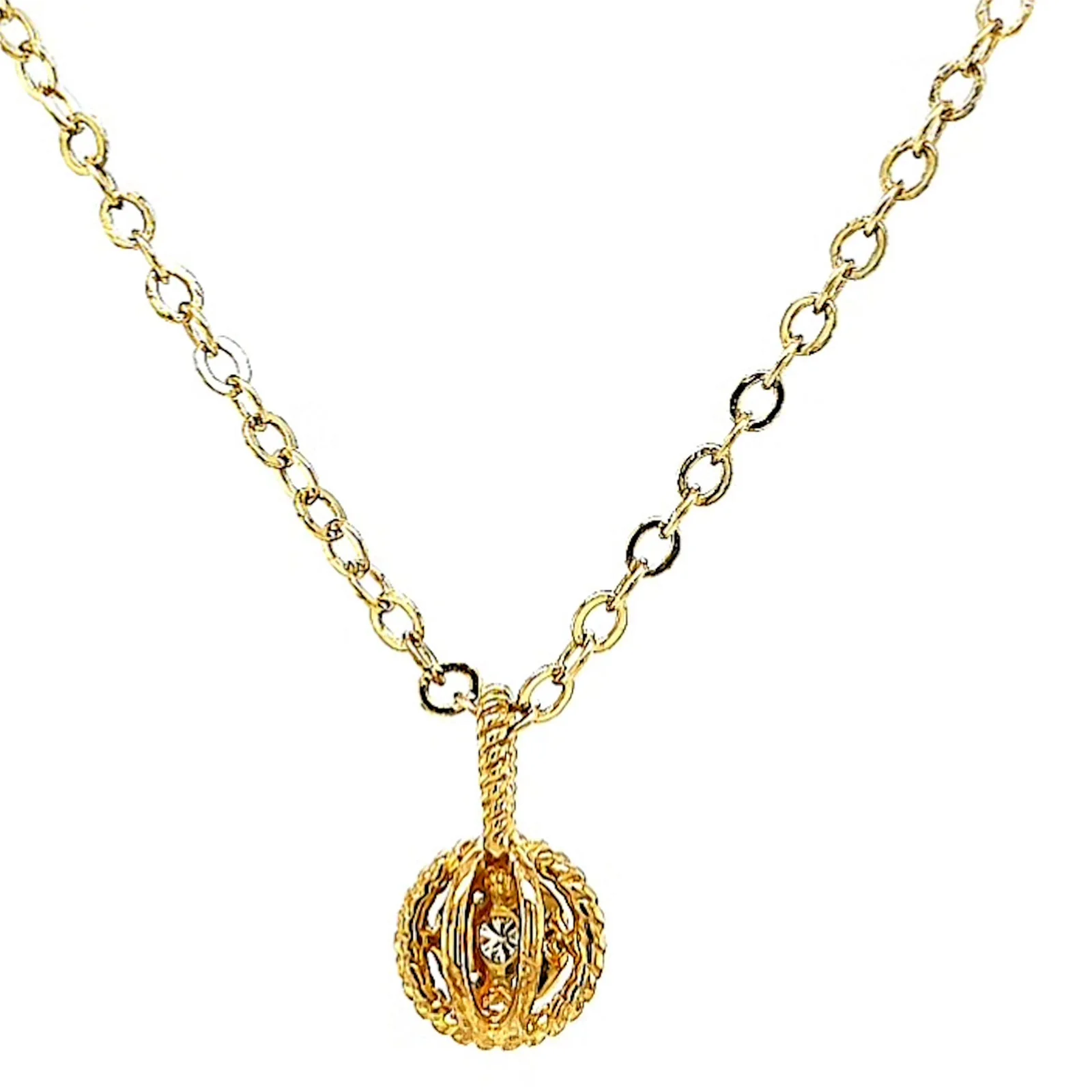 9ct Yellow Gold Round Brilliant Cut with 0.10 CARAT tw of Diamond Pendant - Image 41