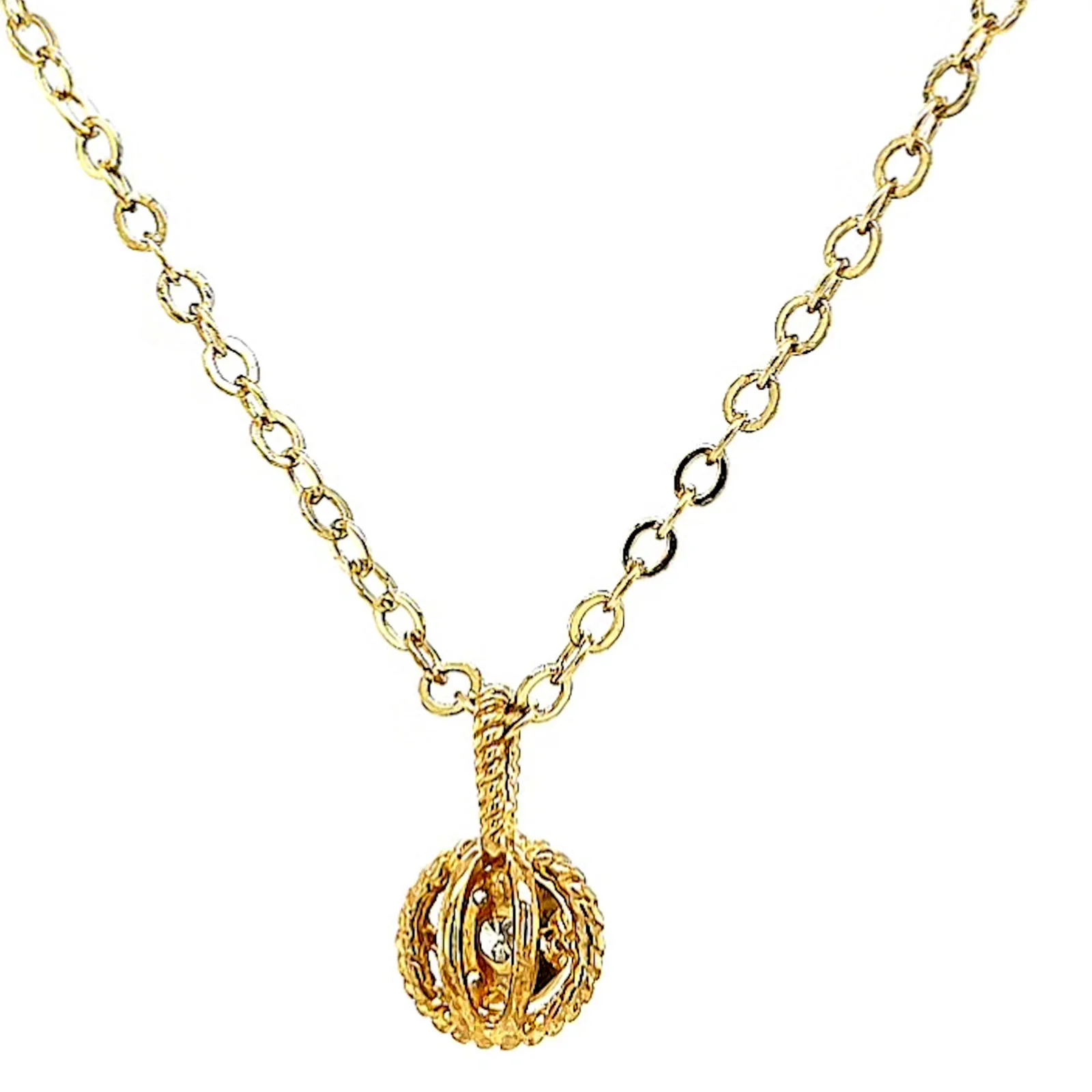 9ct Yellow Gold Round Brilliant Cut with 0.10 CARAT tw of Diamond Pendant - Image 42