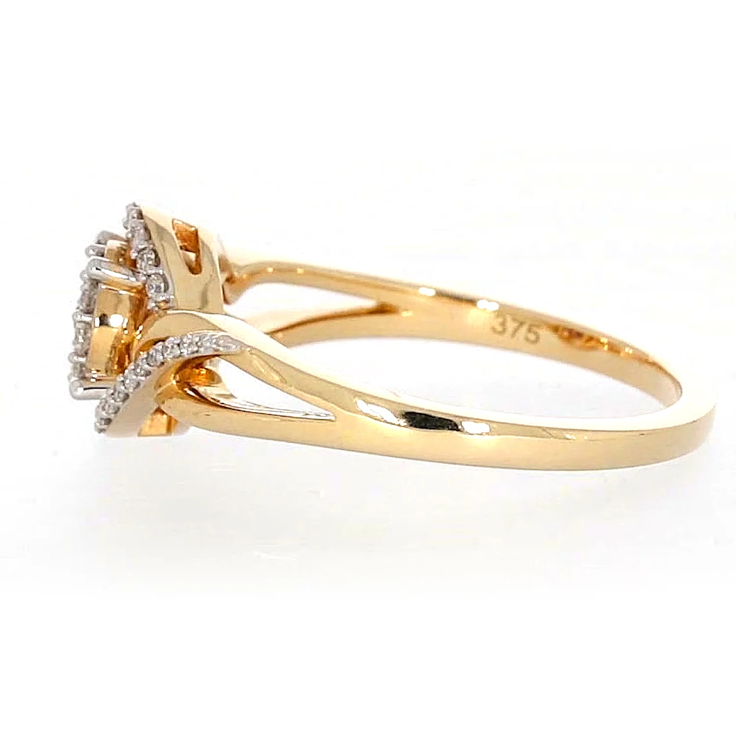 London 9ct Yellow Gold Round Brilliant Cut with 1/4 CARAT tw of Diamonds Ring - Image 20