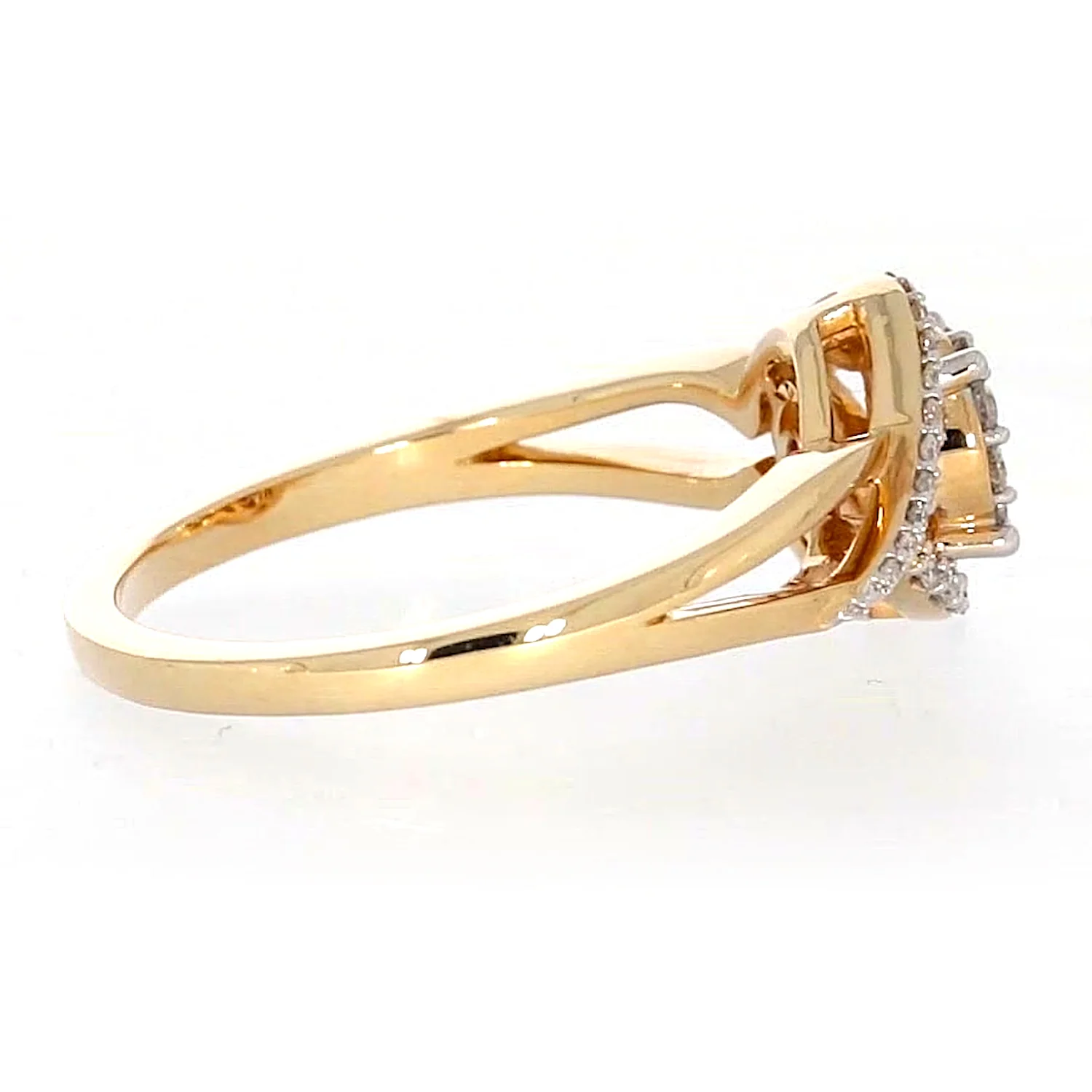 London 9ct Yellow Gold Round Brilliant Cut with 1/4 CARAT tw of Diamonds Ring - Image 54
