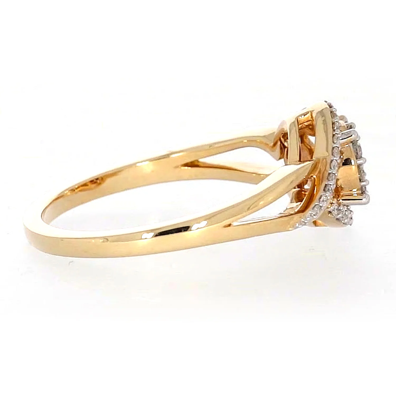 London 9ct Yellow Gold Round Brilliant Cut with 1/4 CARAT tw of Diamonds Ring - Image 55