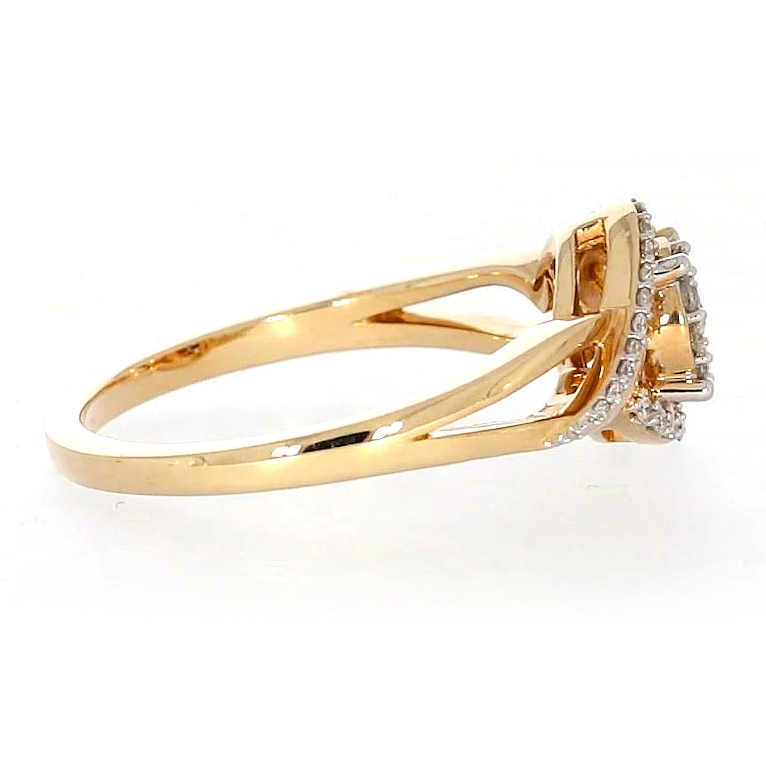 London 9ct Yellow Gold Round Brilliant Cut with 1/4 CARAT tw of Diamonds Ring - Image 56