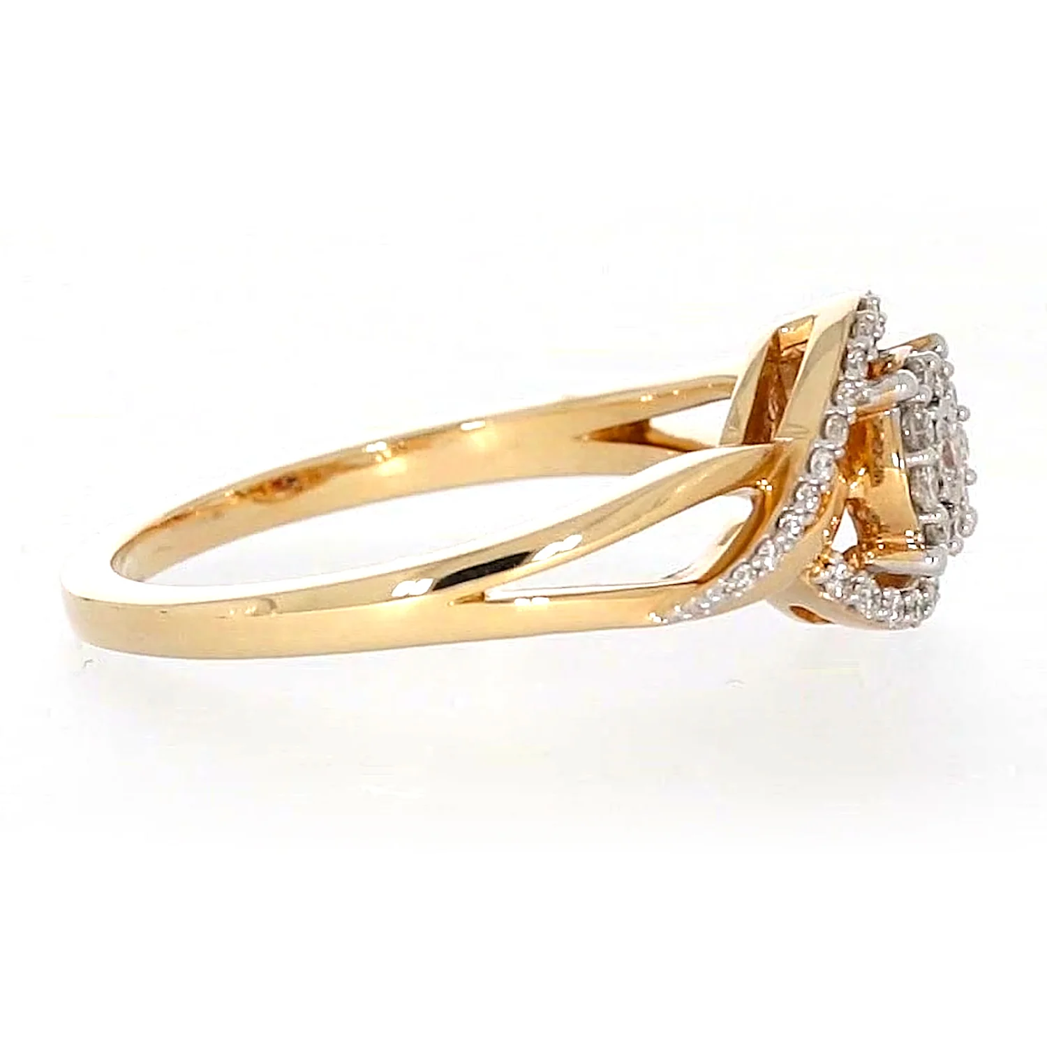 London 9ct Yellow Gold Round Brilliant Cut with 1/4 CARAT tw of Diamonds Ring - Image 59