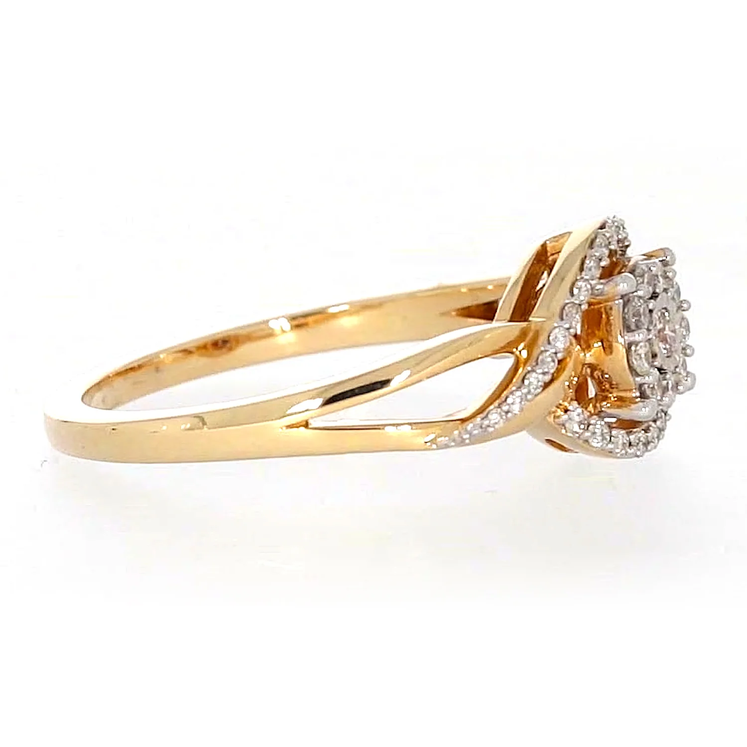 London 9ct Yellow Gold Round Brilliant Cut with 1/4 CARAT tw of Diamonds Ring - Image 61