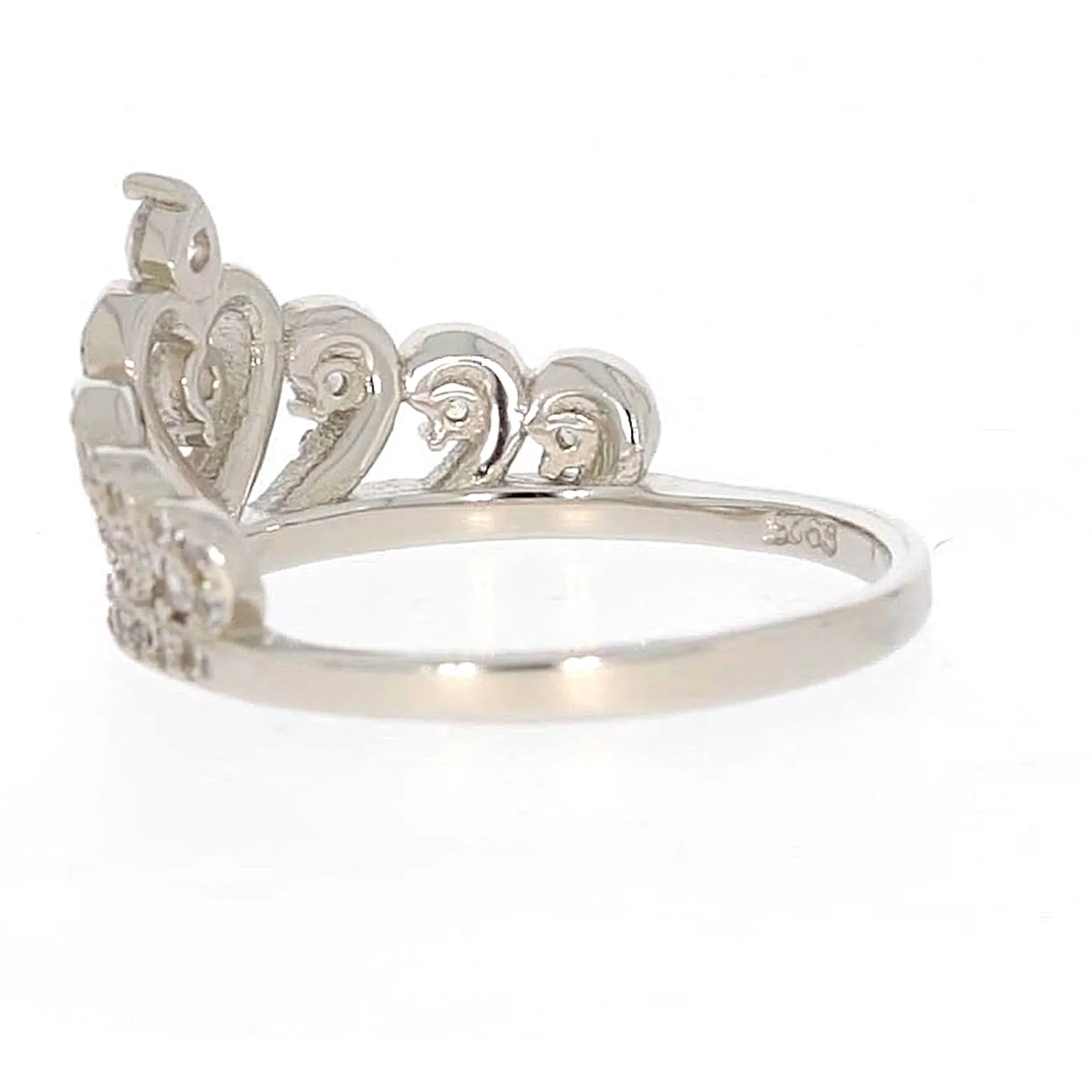 Sterling Silver Cubic Zirconia Tiara Ring - Image 26
