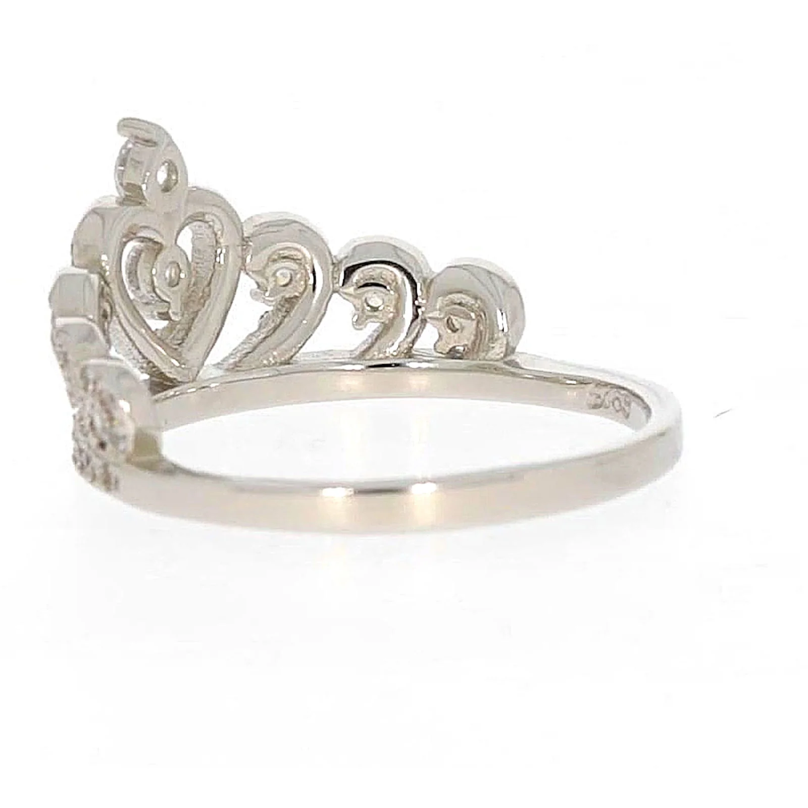 Sterling Silver Cubic Zirconia Tiara Ring - Image 28