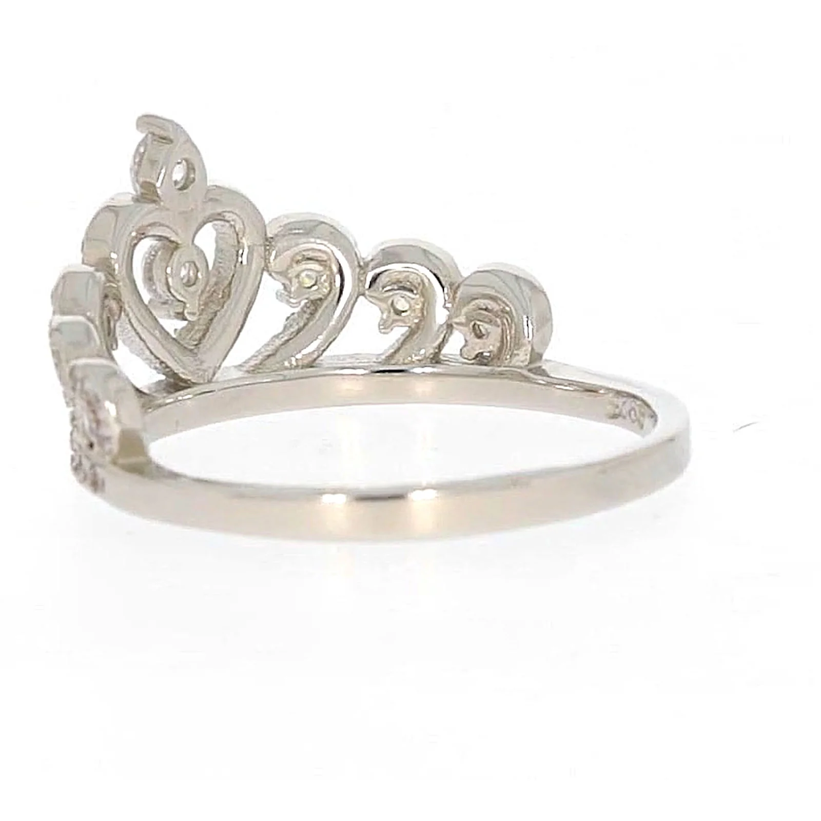 Sterling Silver Cubic Zirconia Tiara Ring - Image 29