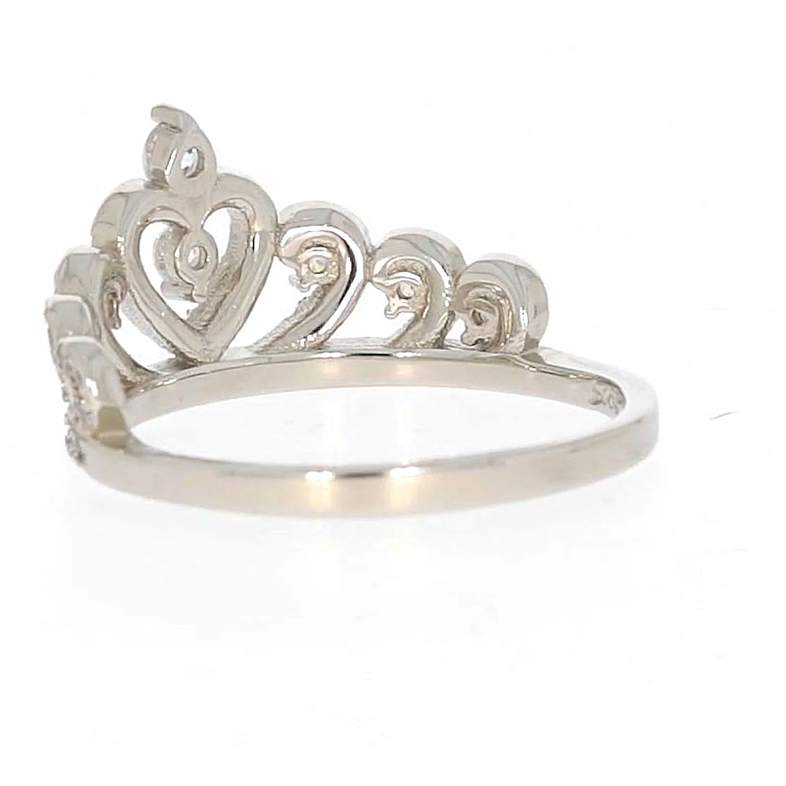 Sterling Silver Cubic Zirconia Tiara Ring - Image 30
