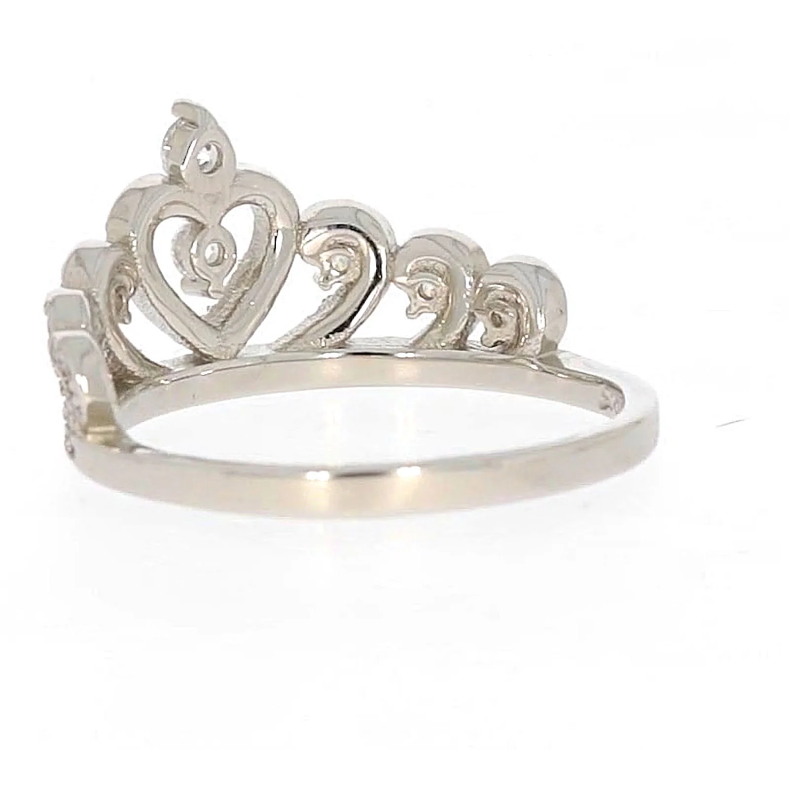 Sterling Silver Cubic Zirconia Tiara Ring - Image 31