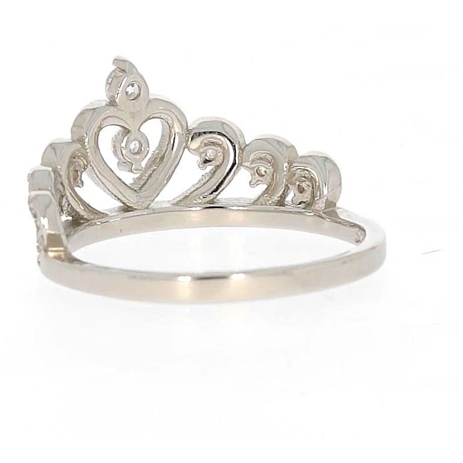 Sterling Silver Cubic Zirconia Tiara Ring - Image 32