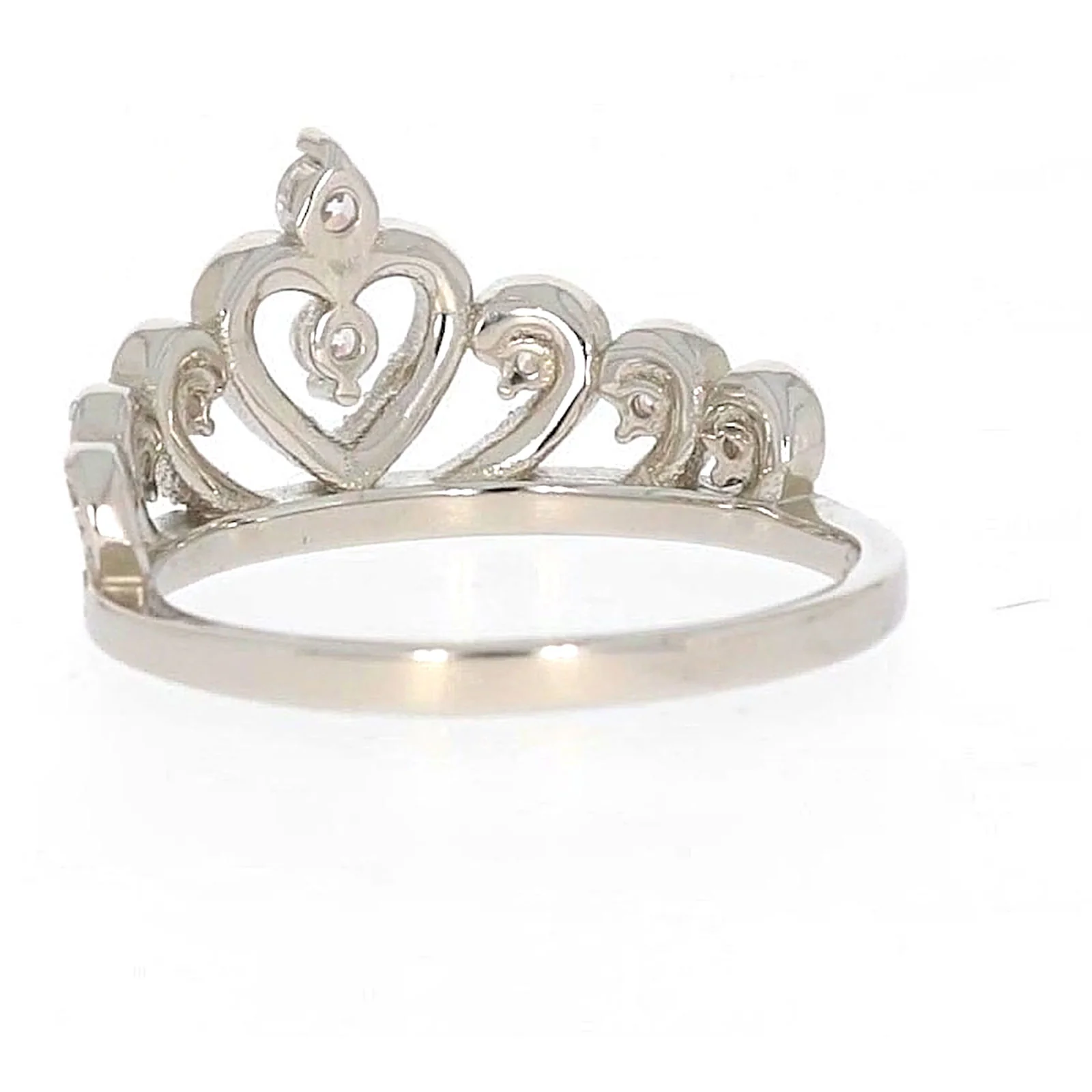 Sterling Silver Cubic Zirconia Tiara Ring - Image 33