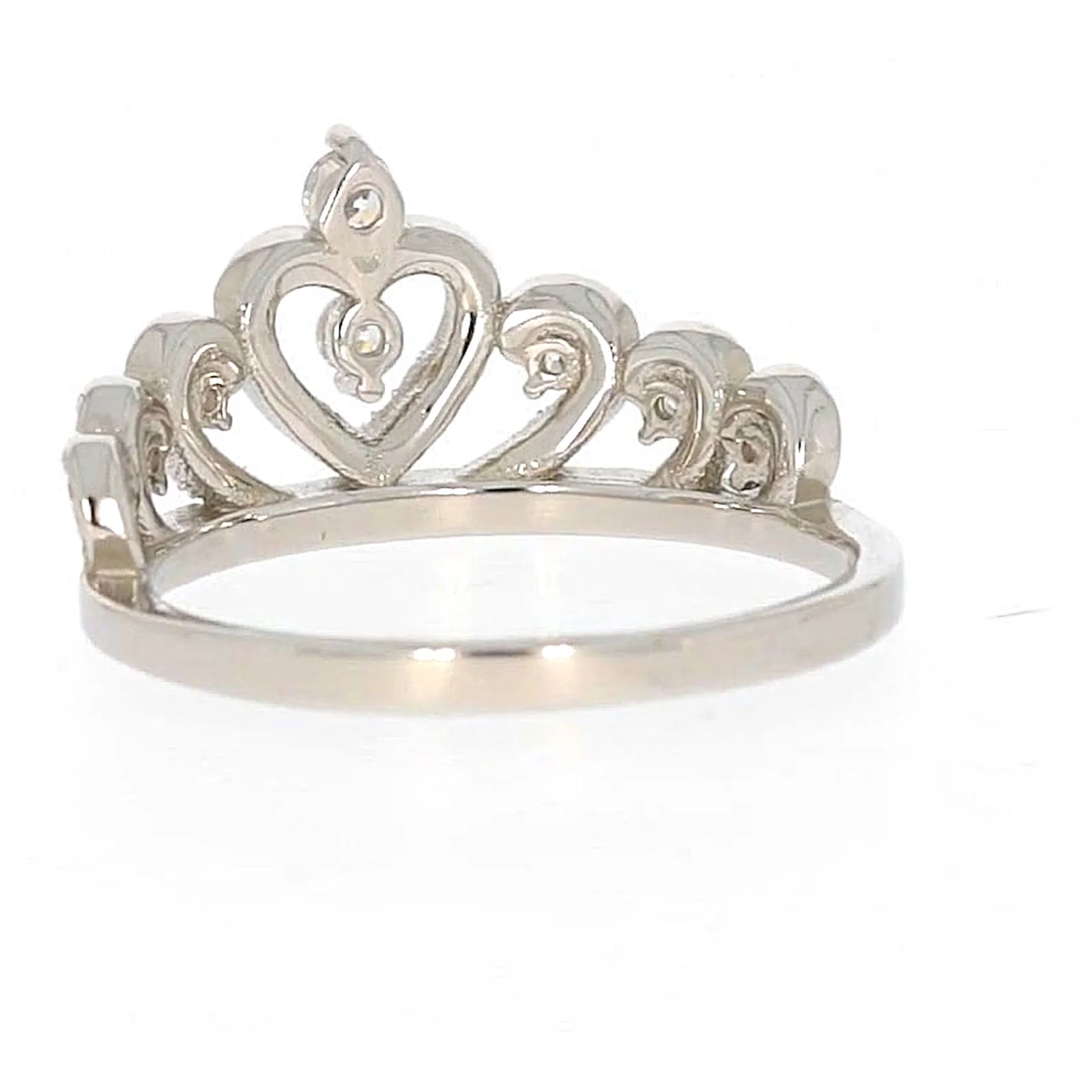Sterling Silver Cubic Zirconia Tiara Ring - Image 34