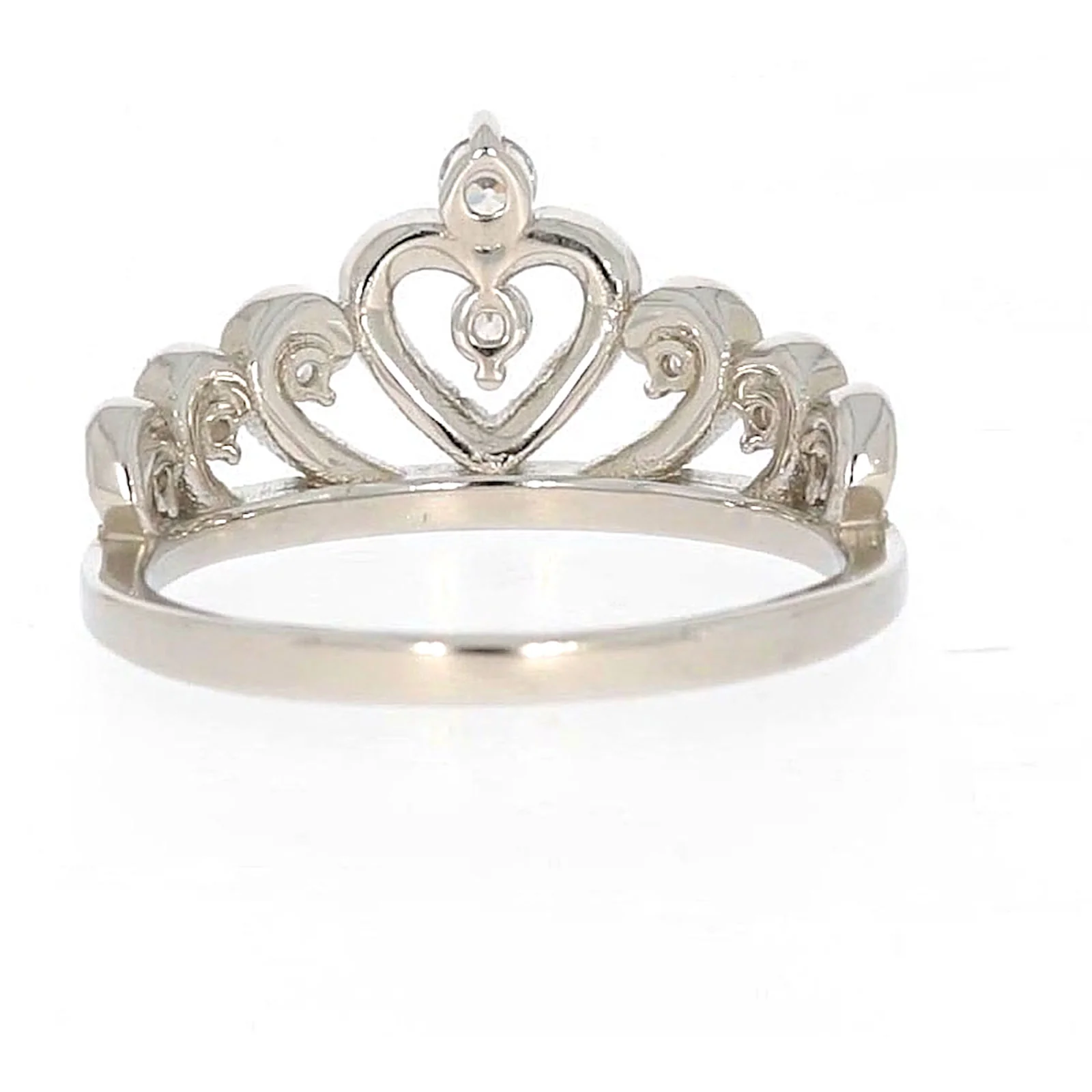 Sterling Silver Cubic Zirconia Tiara Ring - Image 38