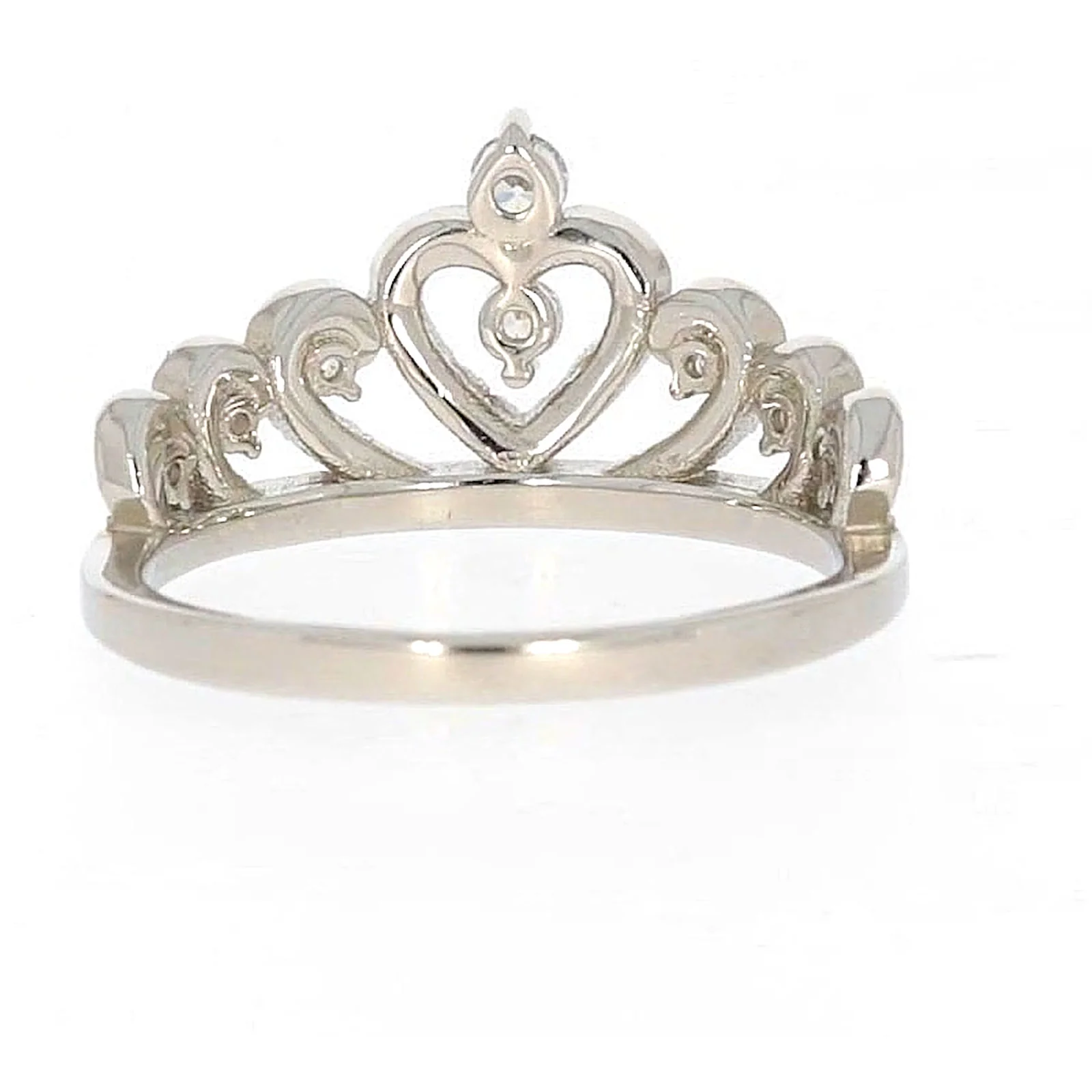 Sterling Silver Cubic Zirconia Tiara Ring - Image 39