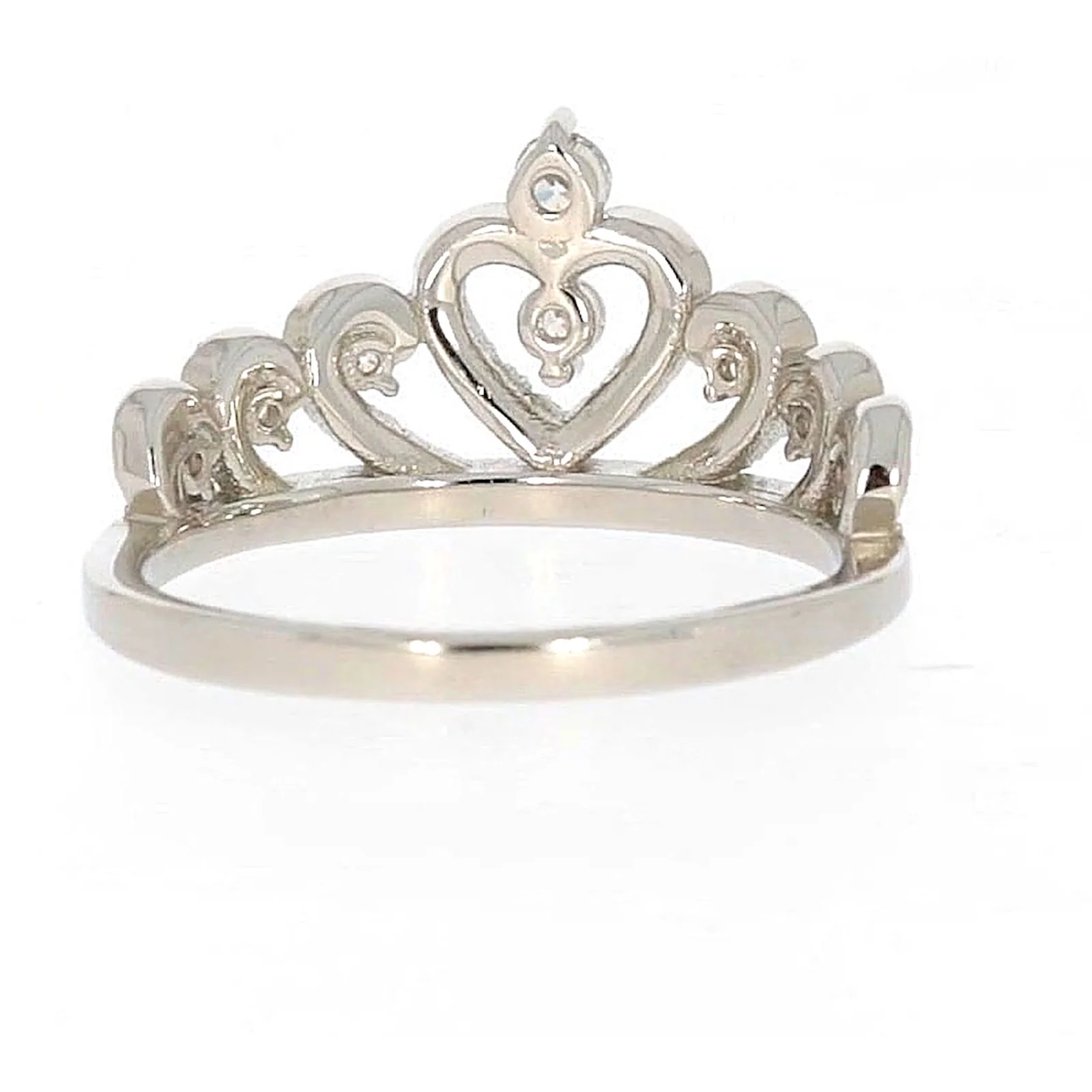 Sterling Silver Cubic Zirconia Tiara Ring - Image 40