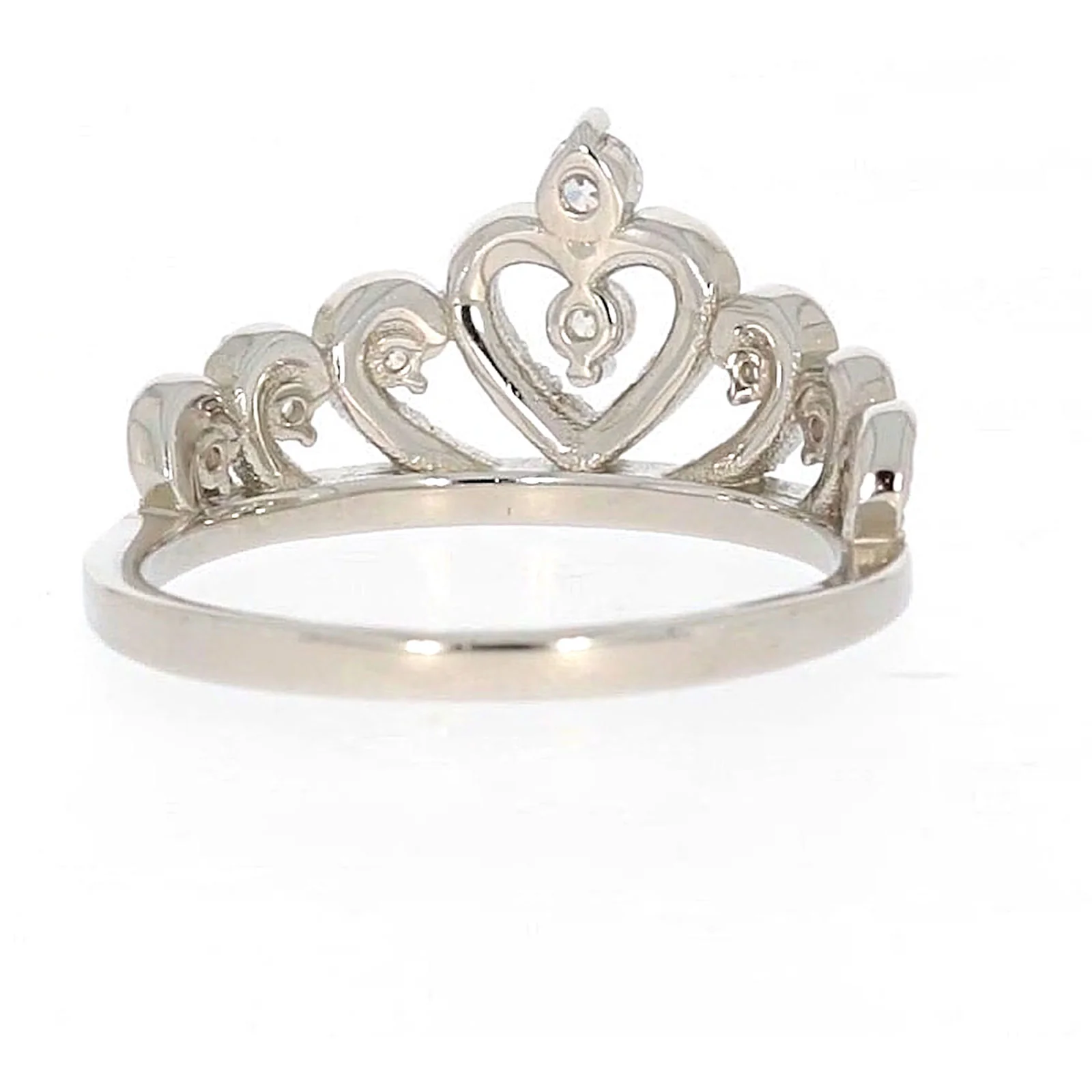 Sterling Silver Cubic Zirconia Tiara Ring - Image 41