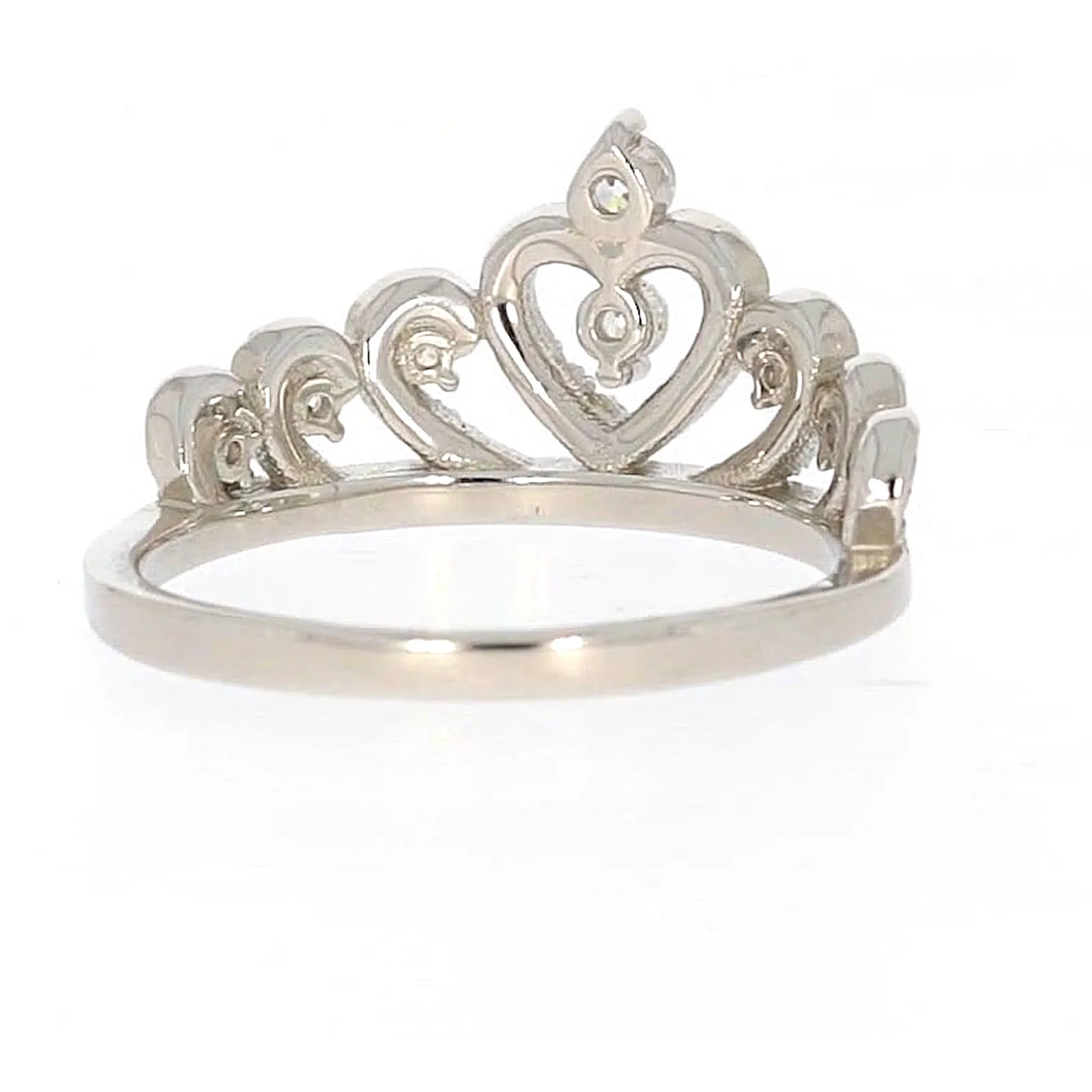 Sterling Silver Cubic Zirconia Tiara Ring - Image 42