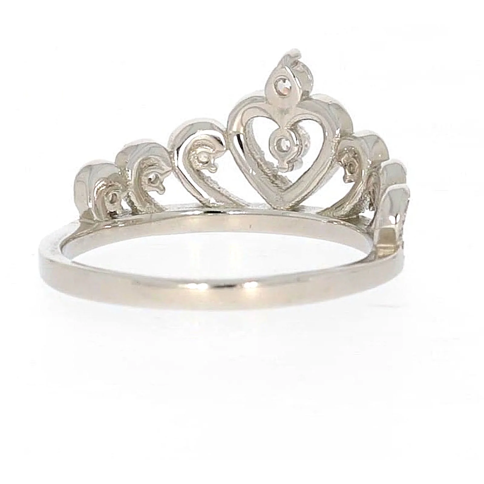 Sterling Silver Cubic Zirconia Tiara Ring - Image 43