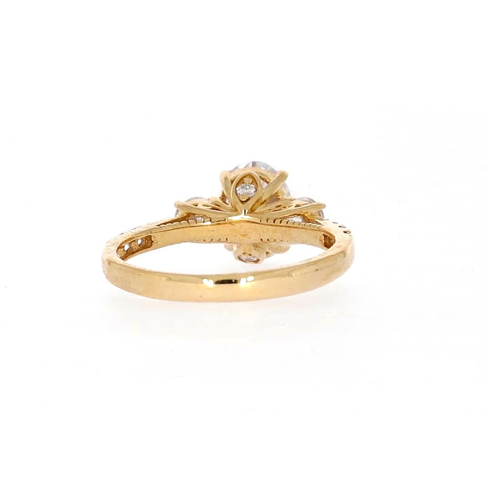 HUSH 9ct Yellow Gold Oval & Round Brilliant Cut with 1.70 CARAT tw of Diamond Simulants Ring - Image 41