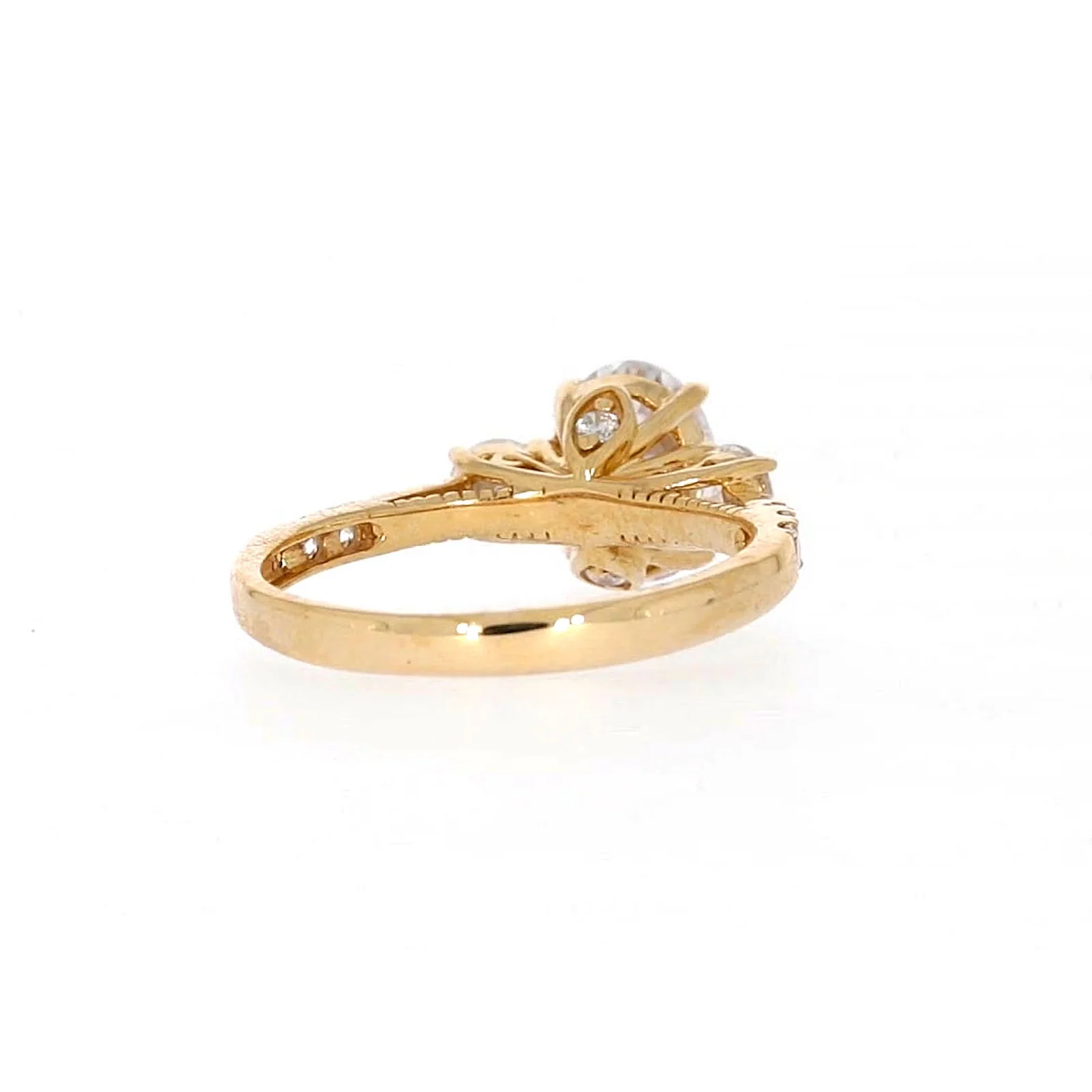 HUSH 9ct Yellow Gold Oval & Round Brilliant Cut with 1.70 CARAT tw of Diamond Simulants Ring - Image 43