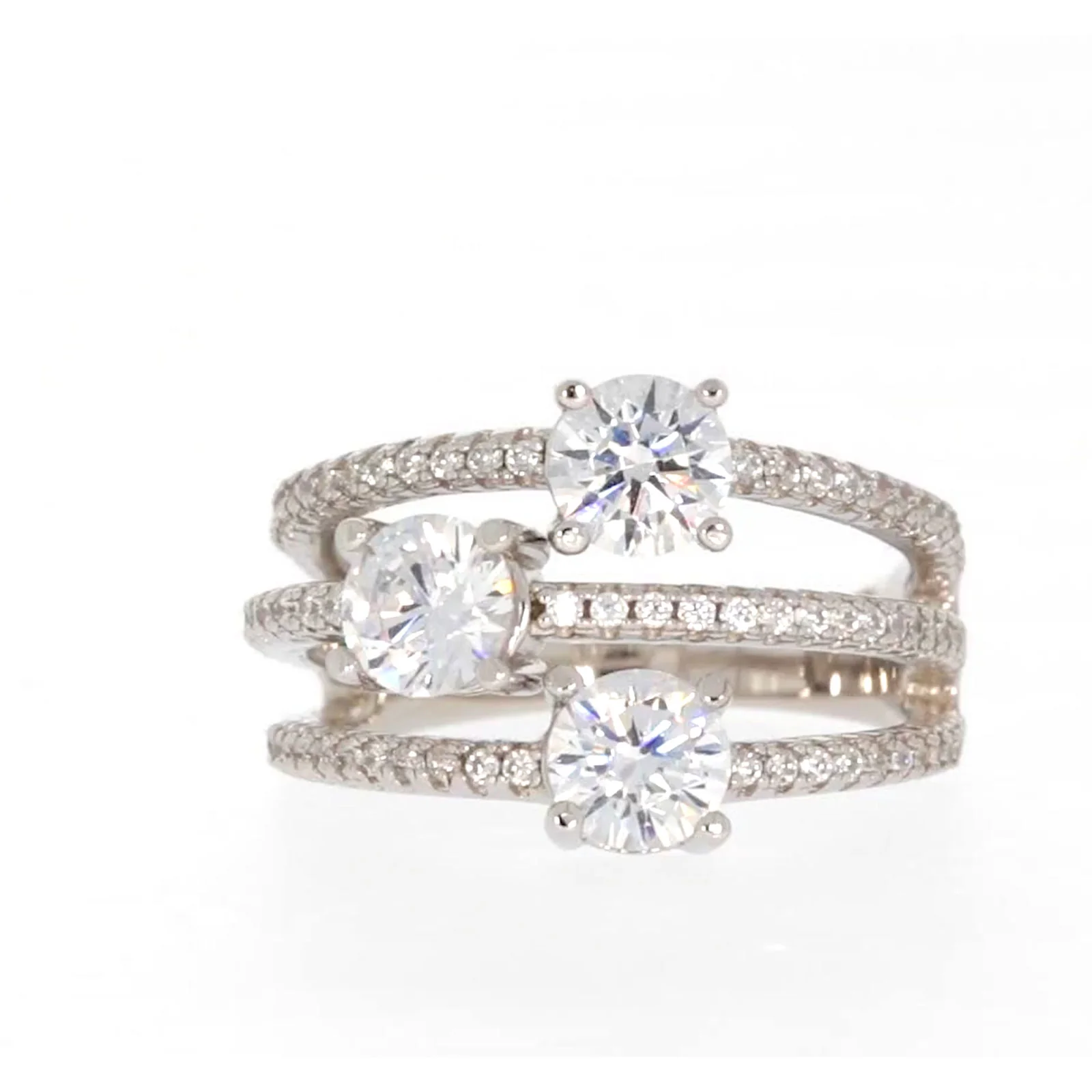 Sterling Silver Cubic Zirconia Ring - Image 2