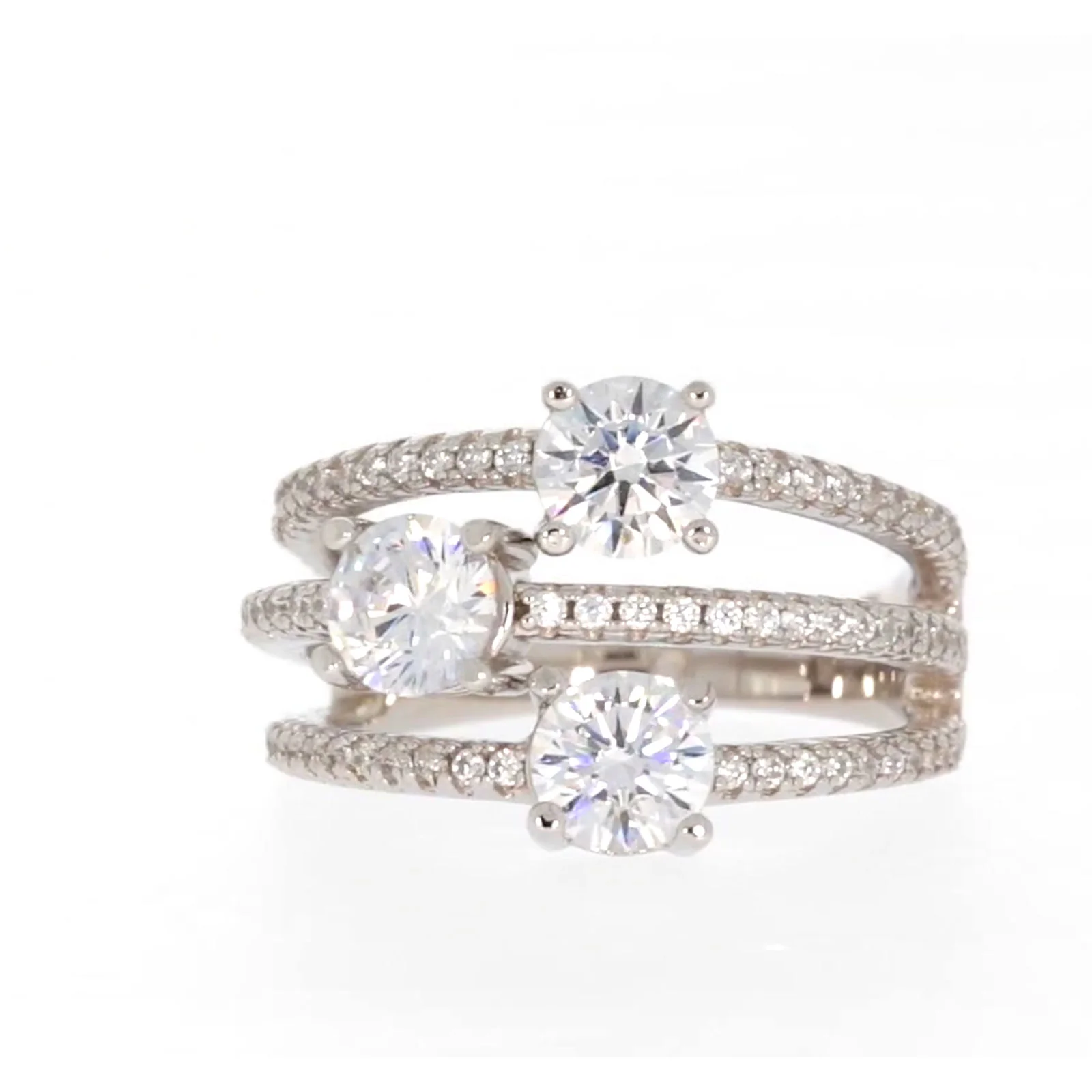 Sterling Silver Cubic Zirconia Ring - Image 3