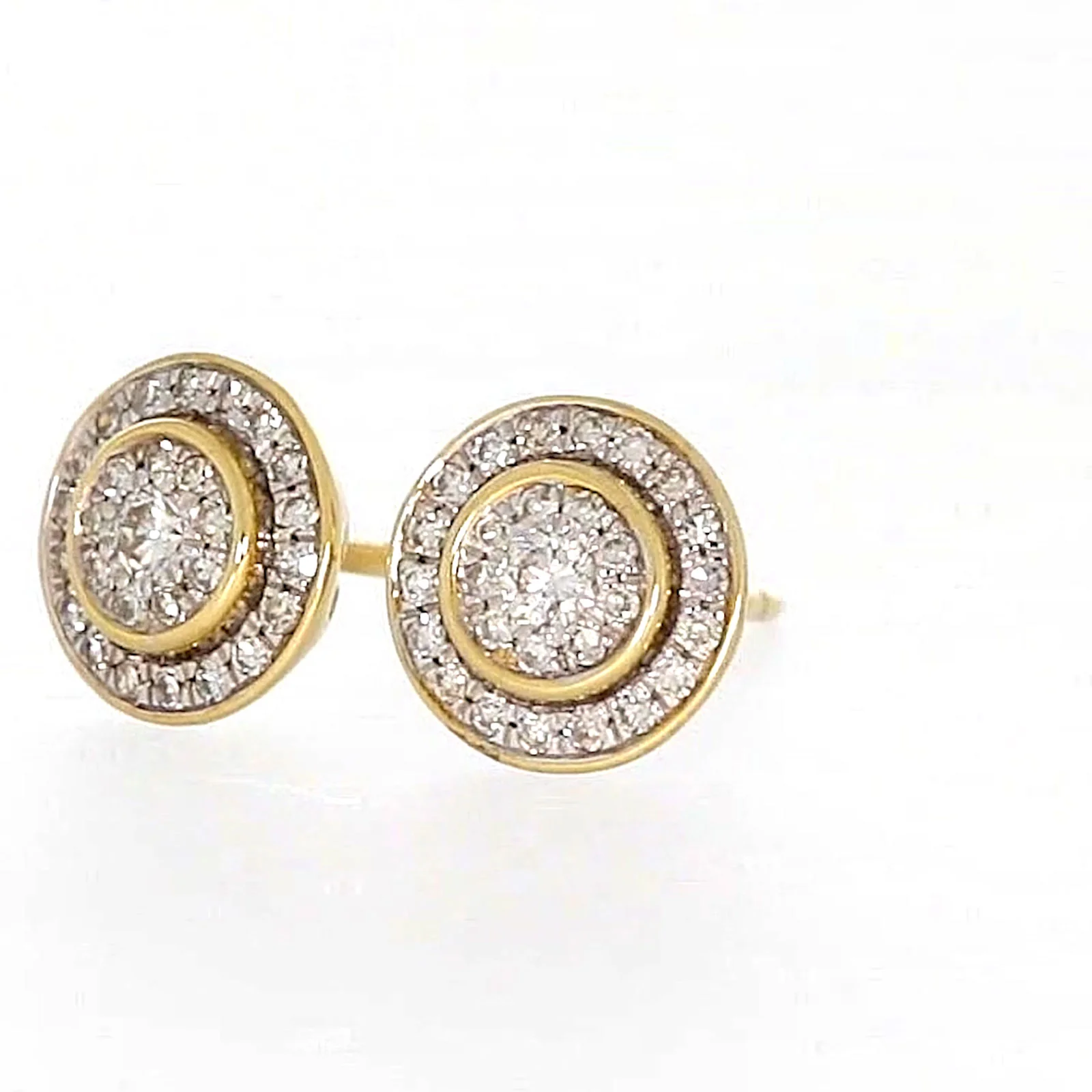 9ct Yellow Gold Round Brilliant Cut with 1/4 CARAT tw of Diamonds Stud Earrings - Image 11