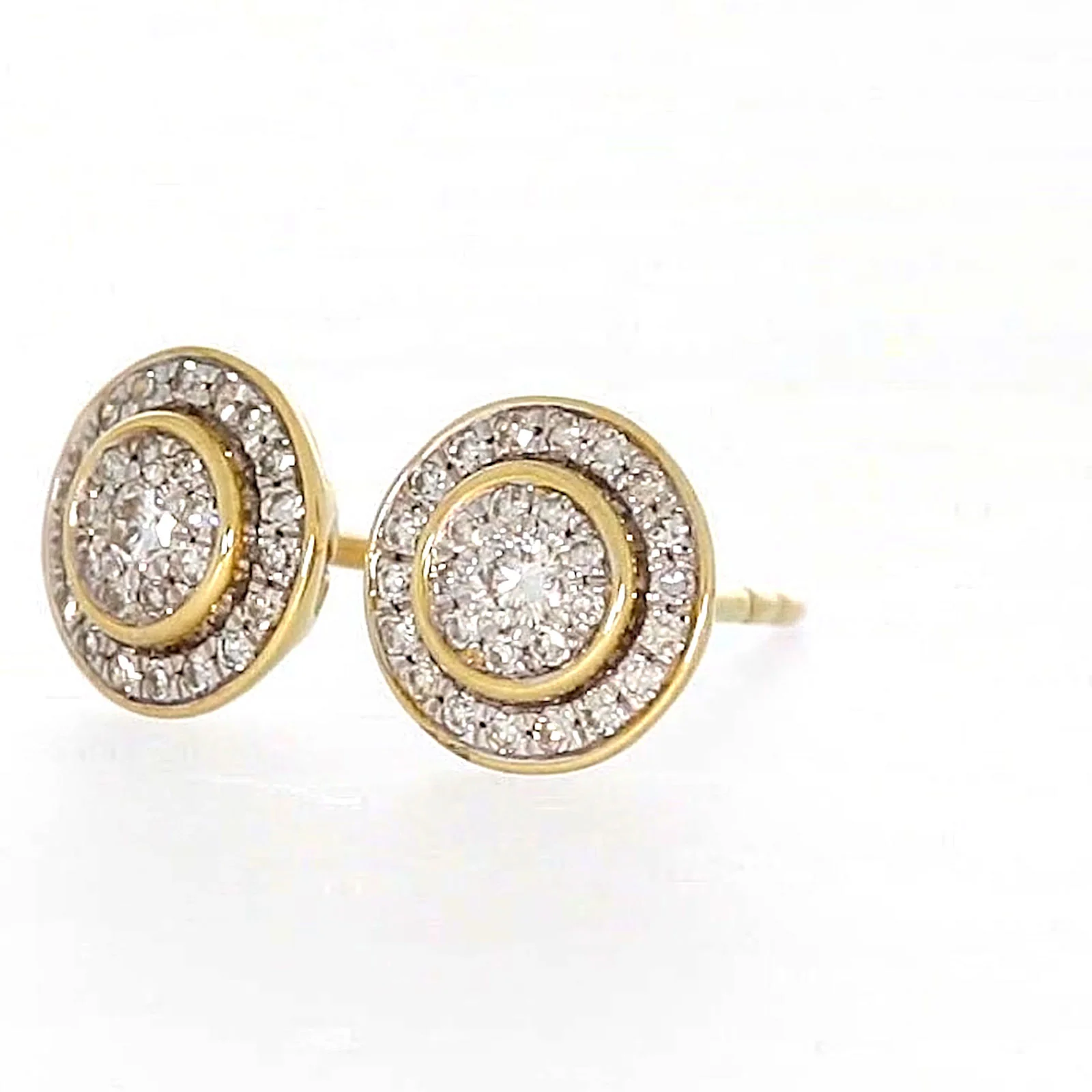 9ct Yellow Gold Round Brilliant Cut with 1/4 CARAT tw of Diamonds Stud Earrings - Image 12