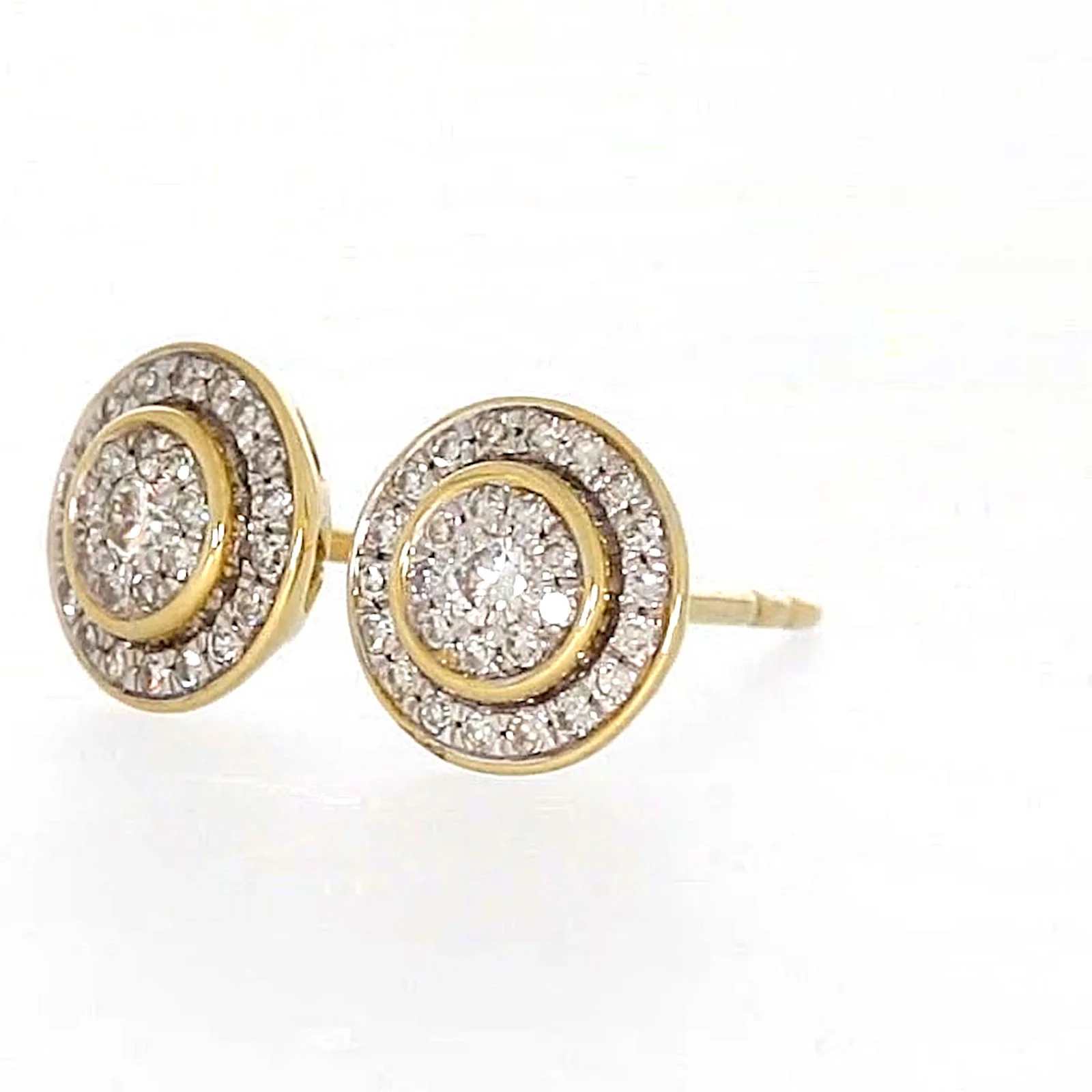 9ct Yellow Gold Round Brilliant Cut with 1/4 CARAT tw of Diamonds Stud Earrings - Image 13