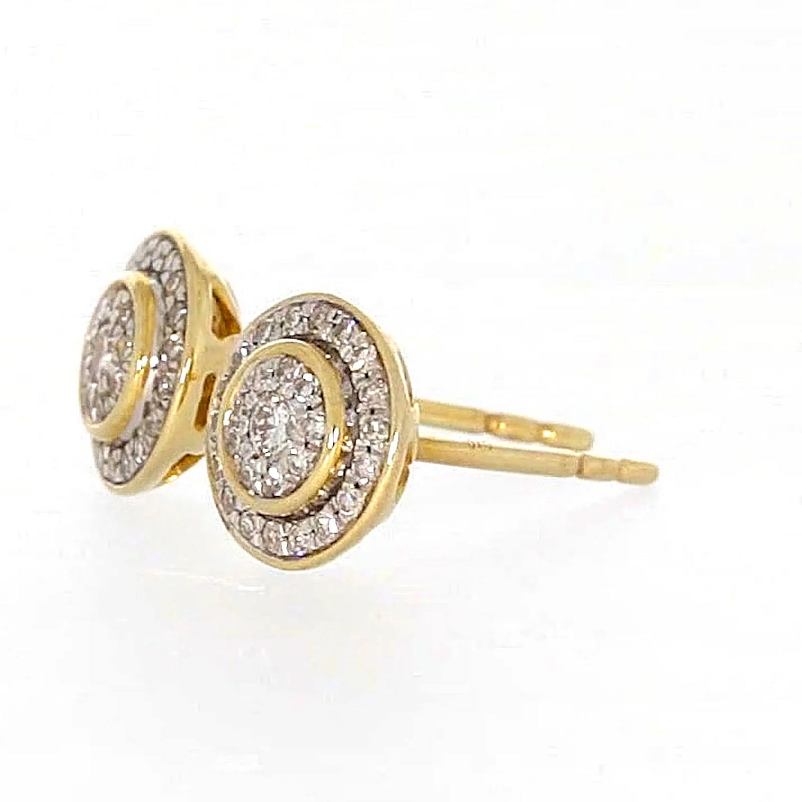 9ct Yellow Gold Round Brilliant Cut with 1/4 CARAT tw of Diamonds Stud Earrings - Image 18